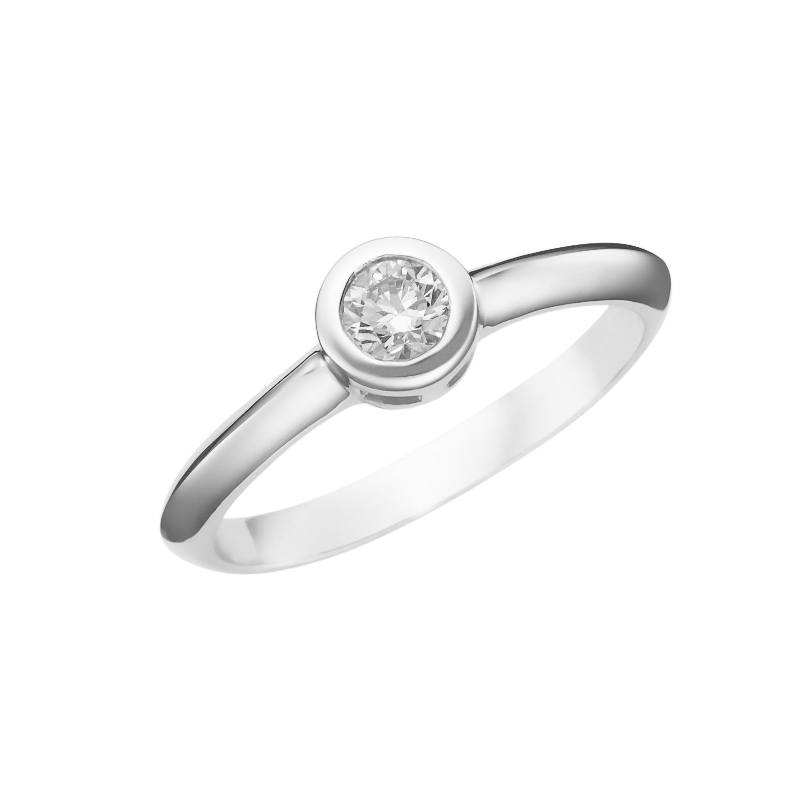 Luigi Merano Diamantring mit Brillant in Zargenfassung, Gold 585