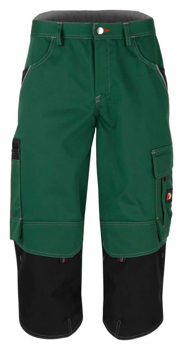 Arbeitshose beb HANDWERK Herren Piratenhose Polyestermix Grün/Schwarz