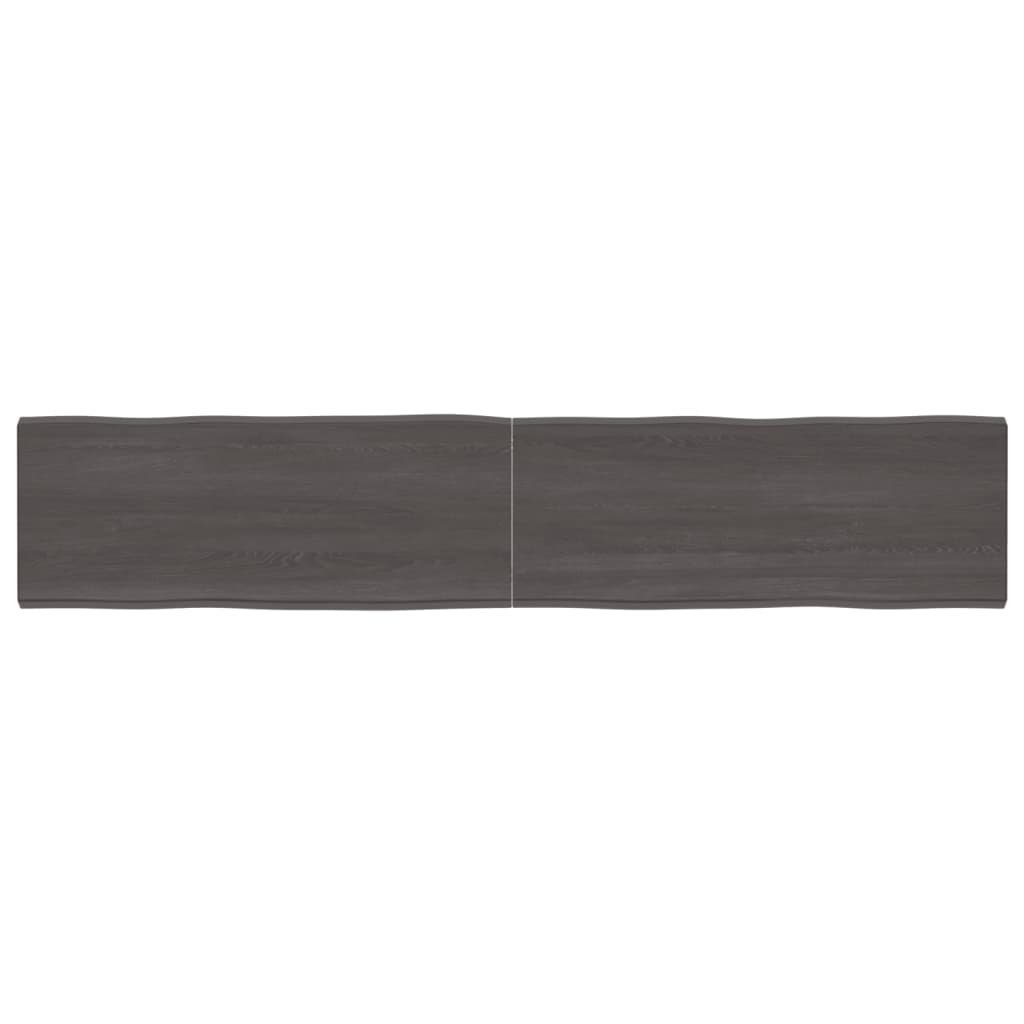 furnicato 200x40x(2-6) Massivholz Behandelt cm St) (1 Baumkante Tischplatte