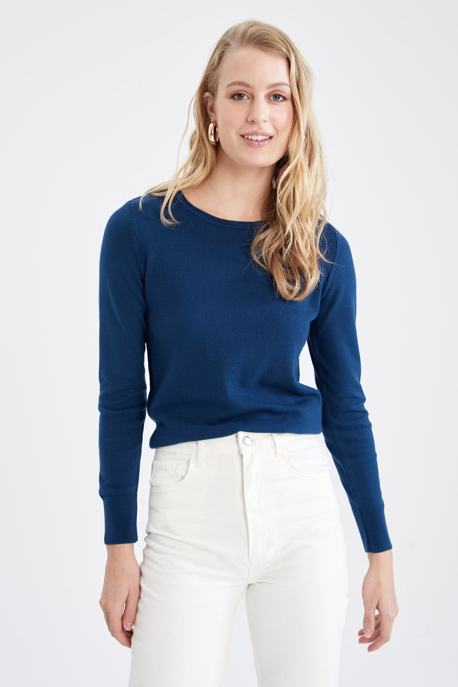 DeFacto Strickpullover Damen REGULAR FIT