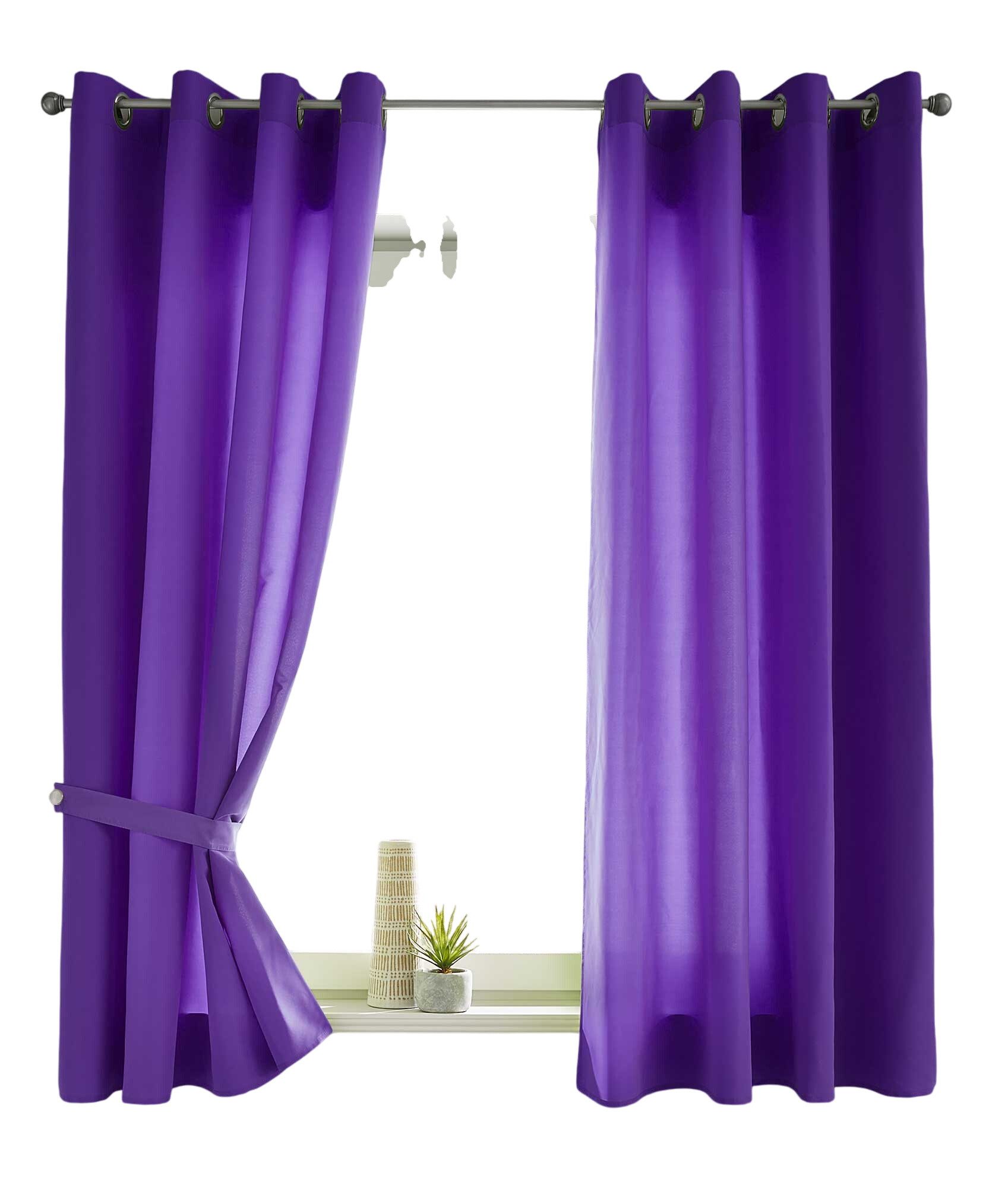 Gardinenbox Vorhang (2 St), Ösen, blickdicht, Microsatin, »Berlin« Blickdicht Microsatin Lichtdurchlässig 20405N2