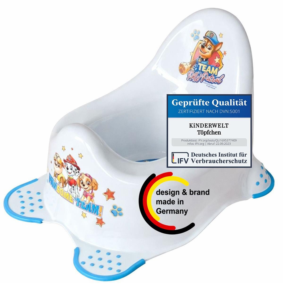 KiNDERWELT Töpfchen Premium Kindertopf stabiler Babytopf
