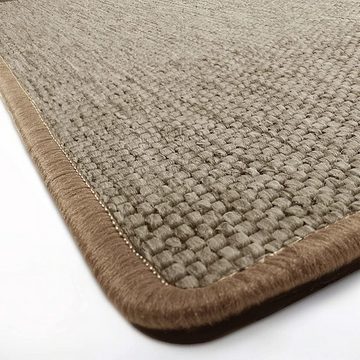 Bettumrandung Haifa, verschiedene Farben, Bettvorleger ideal für das Schlafzimmer Karat, Höhe 3.5 mm, (3-tlg), in Sisal-Optik