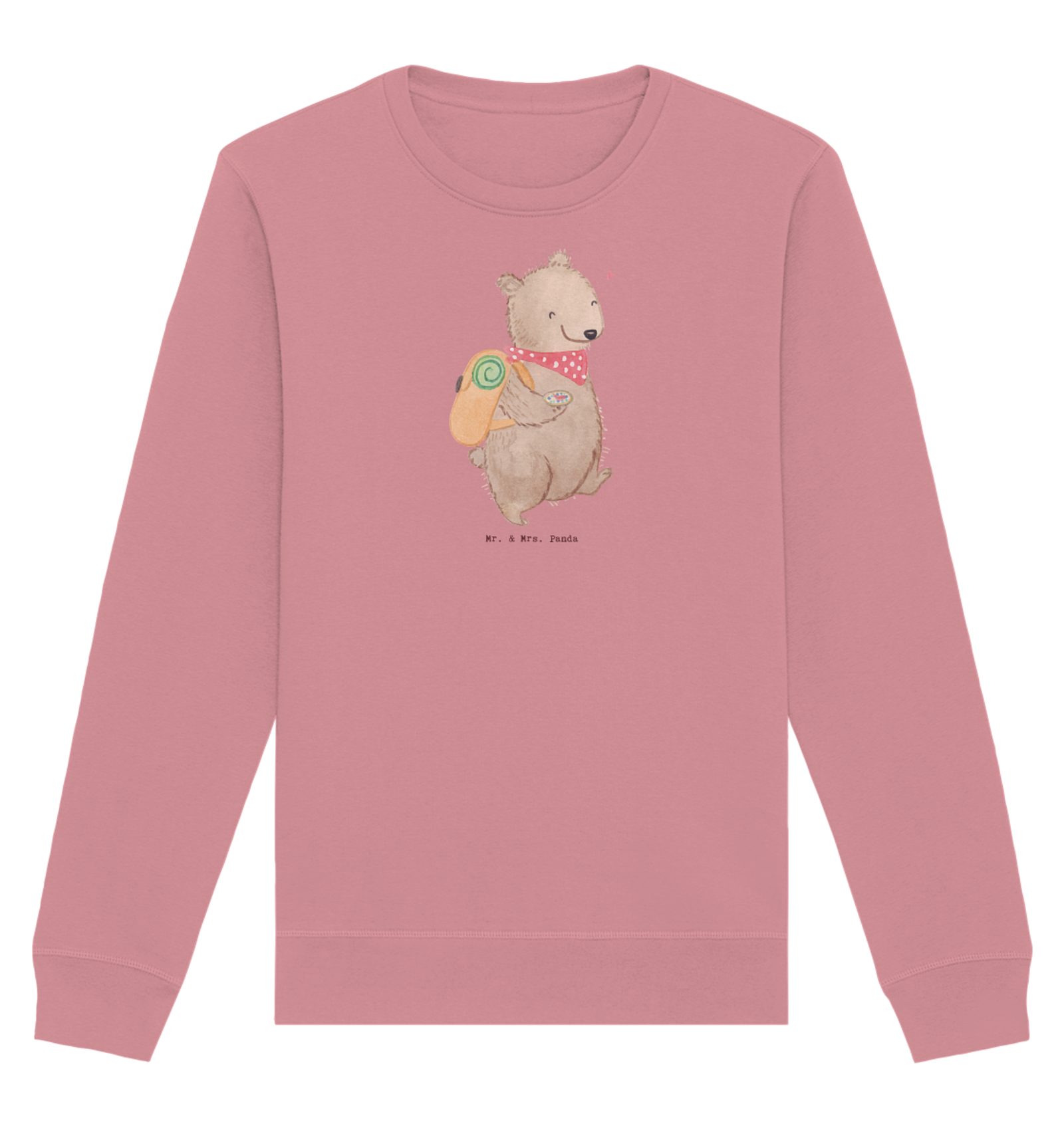 Longpullover Bär Wandern Größe XXL - Canyon Pink - Geschenk, Wintertouren, Unisex