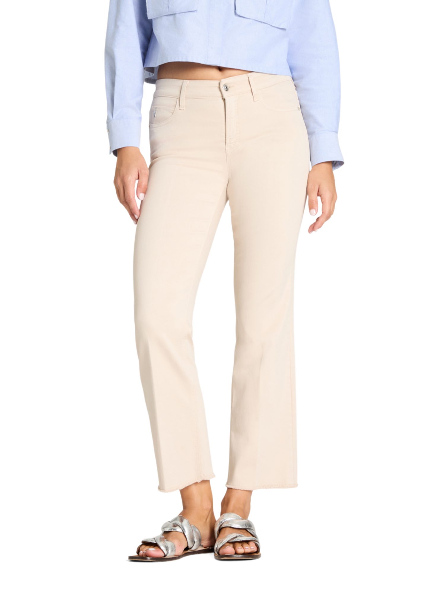 Cambio Stretch-Hose natur,Casual,Baumwolle,Unifarben,Regular Fit,Mittel