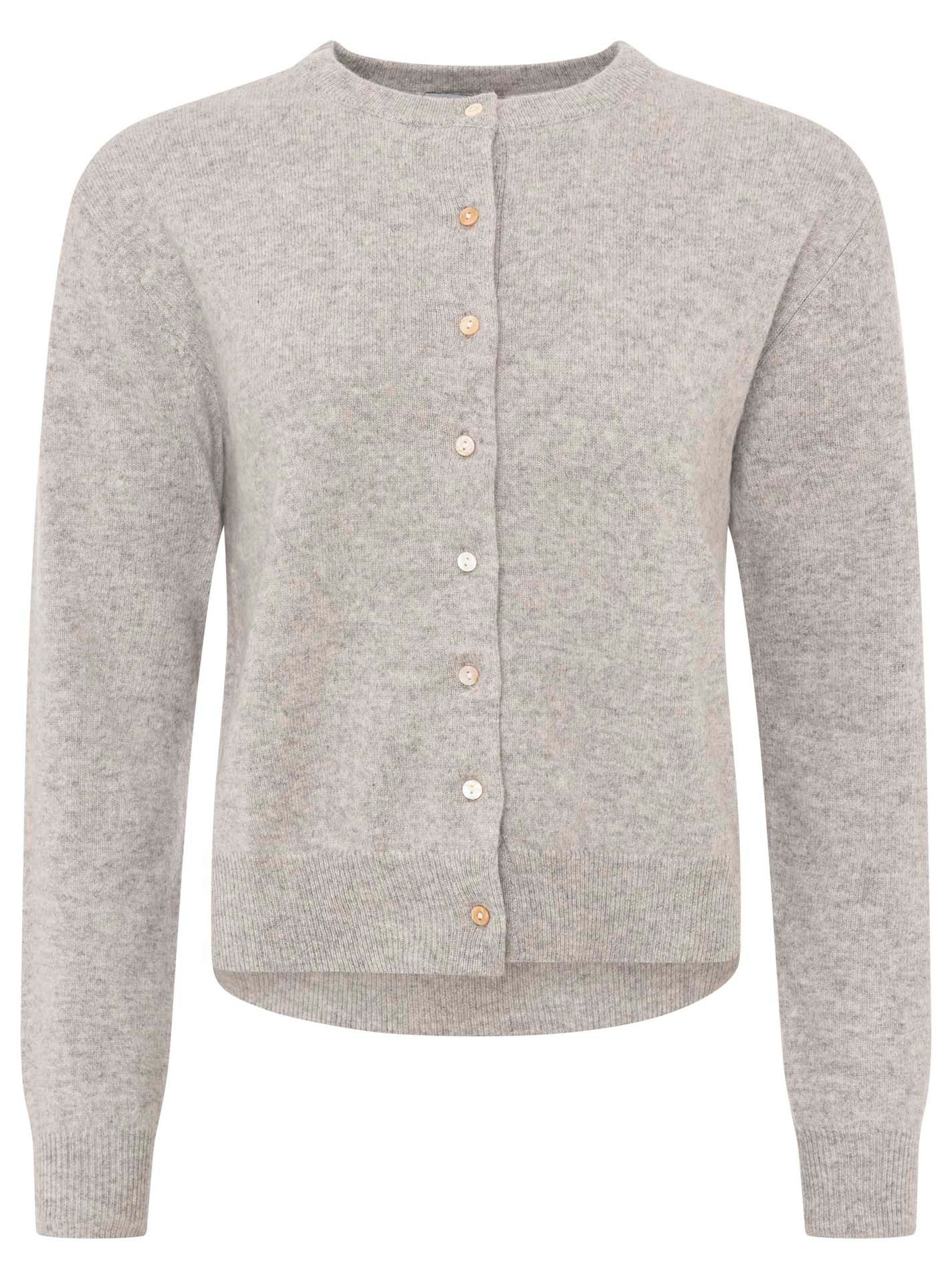 Zwillingsherz Cardigan 100% Kaschmir Cardigan "Perlmutt Knöpfe" 100% Kaschmir, Knopfleiste, Perlmutt Knöpfe