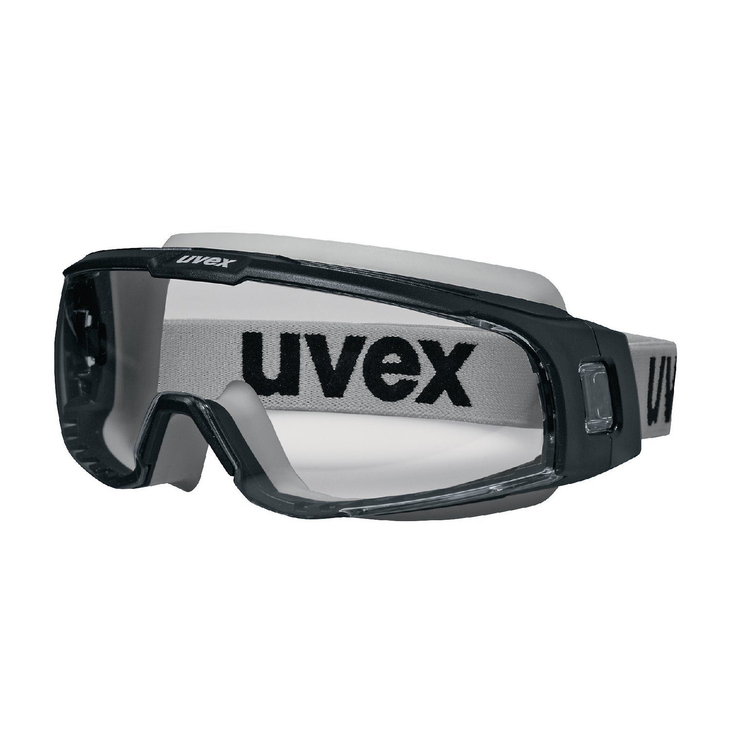 Uvex Arbeitsschutzbrille, (1St), supravision plus grau/schwarz