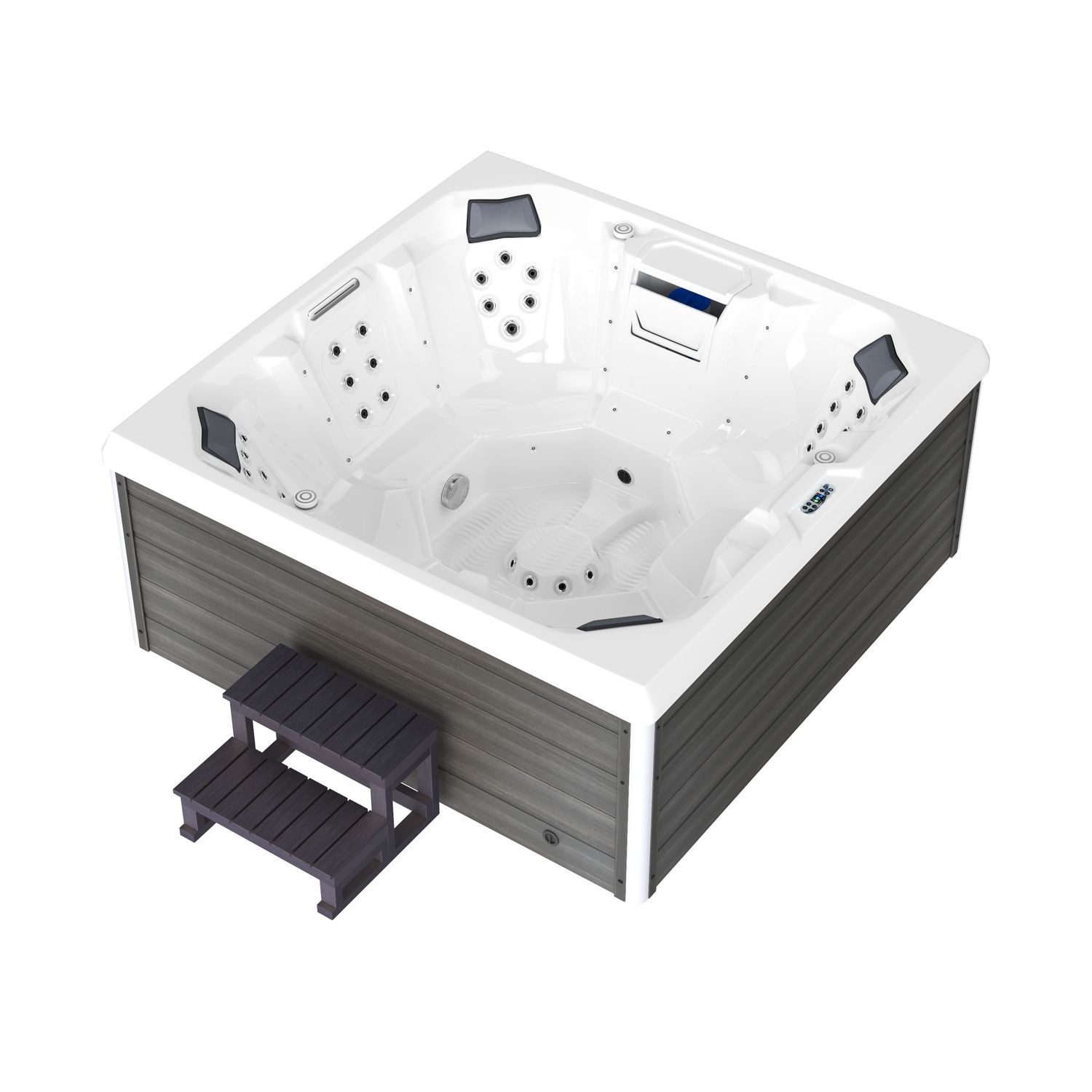 TroniTechnik Whirlpool Outdoor Spa TORCELLO weiß günstig online kaufen