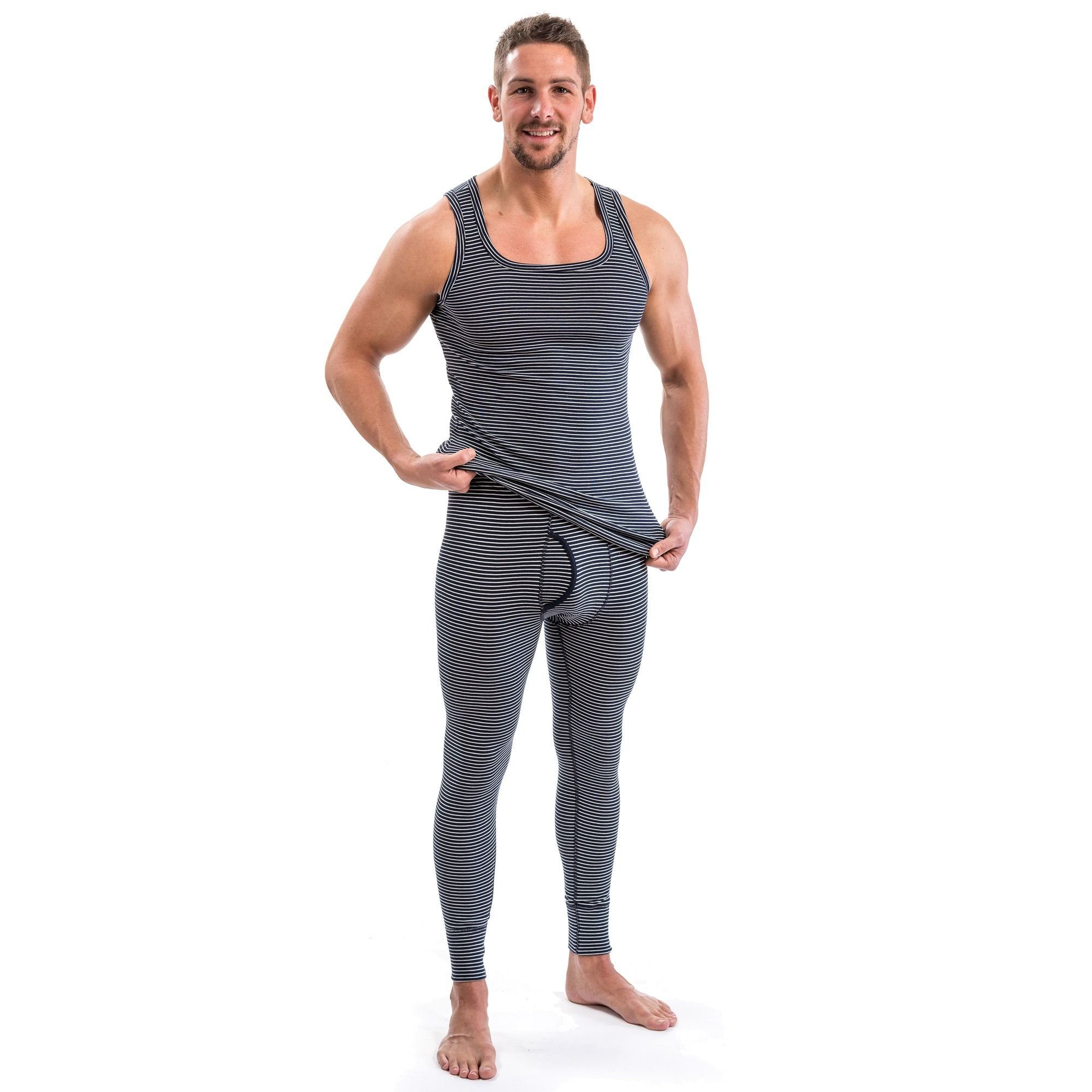 HERMKO Thermounterhose 3654005 Herren lange Thermounterhose mit Eingriff in günstig online kaufen