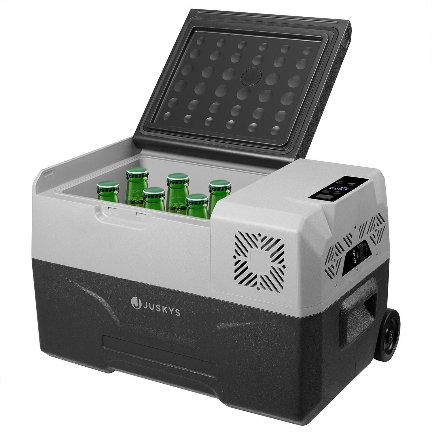 Juskys Kühlbox Yukon, 30 l, mit Rollen und Teleskopgriff