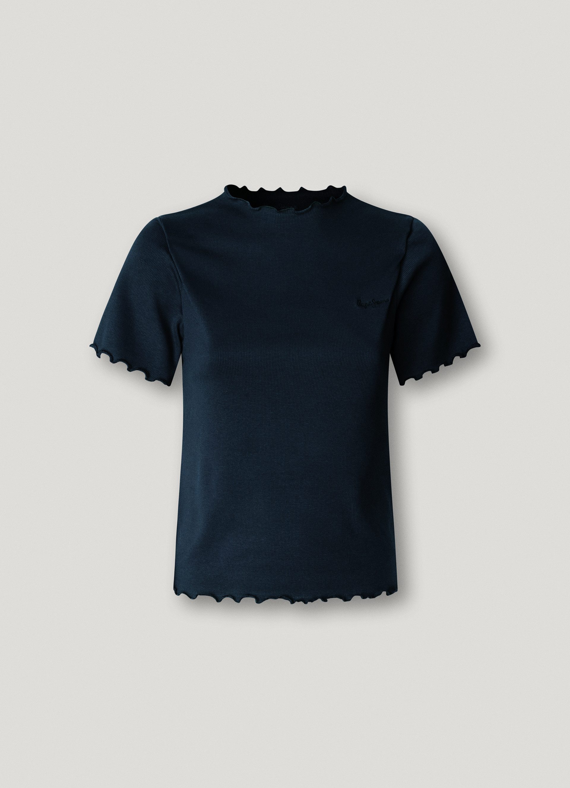 Pepe Jeans T-Shirt NORA mit gewellten Abschlüssen
