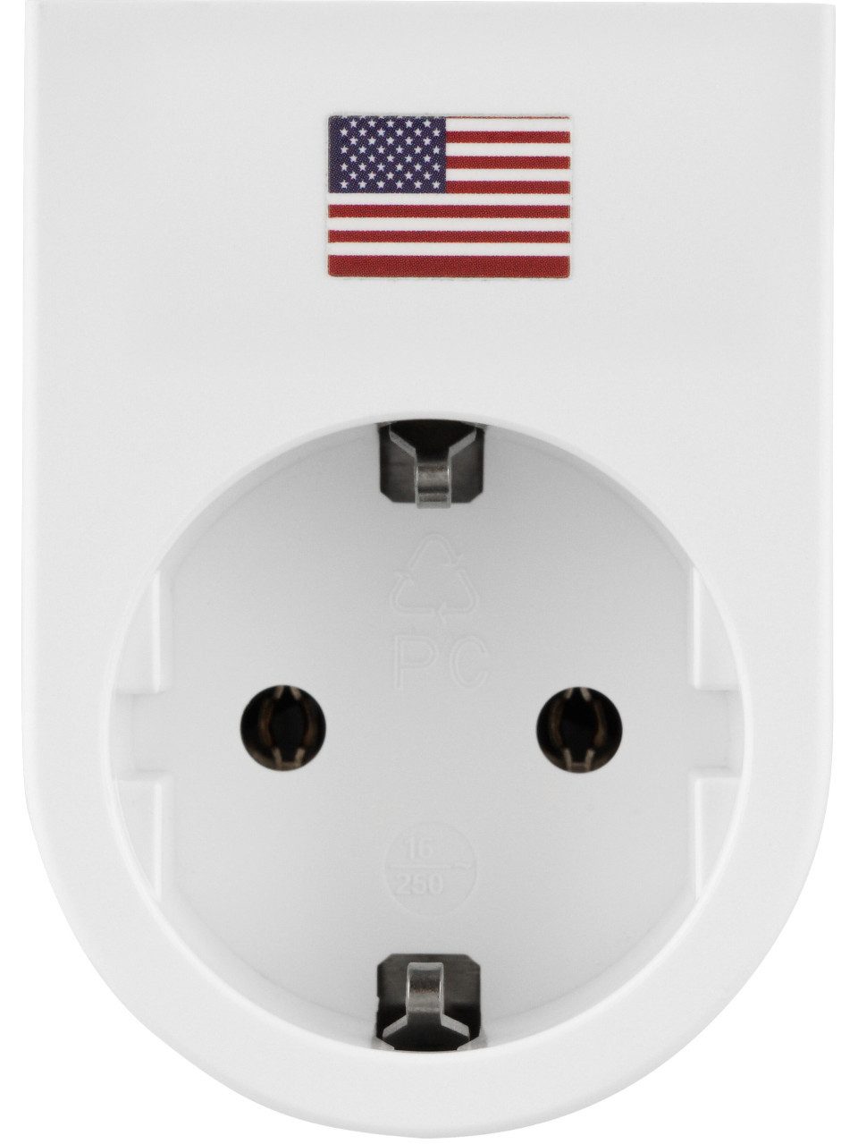 REV Ritter GmbH REV Reisestecker Traveler Plus USA weiß Reiseadapter