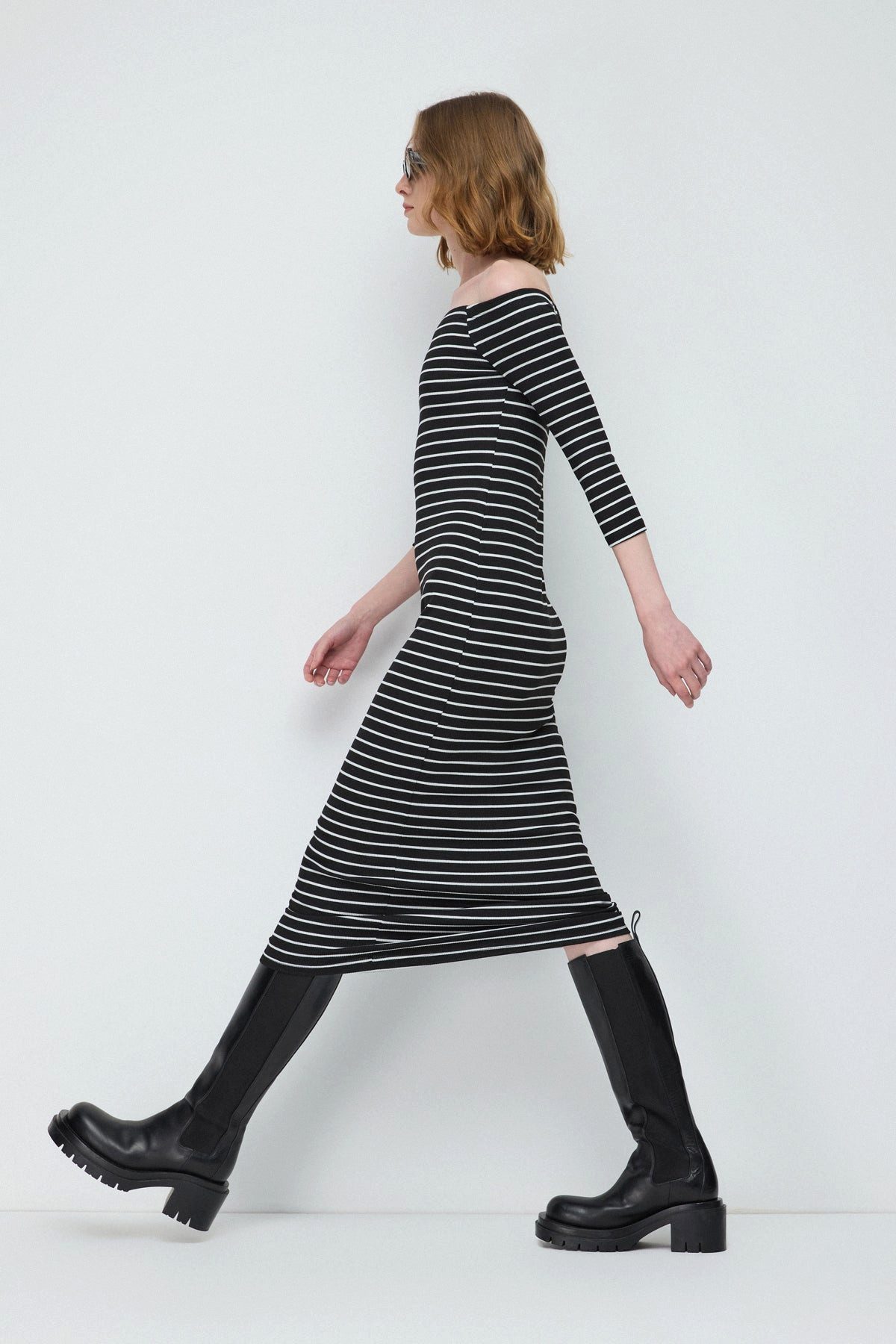 No Matter What Midikleid figurbetontes gestreiftes Kleid