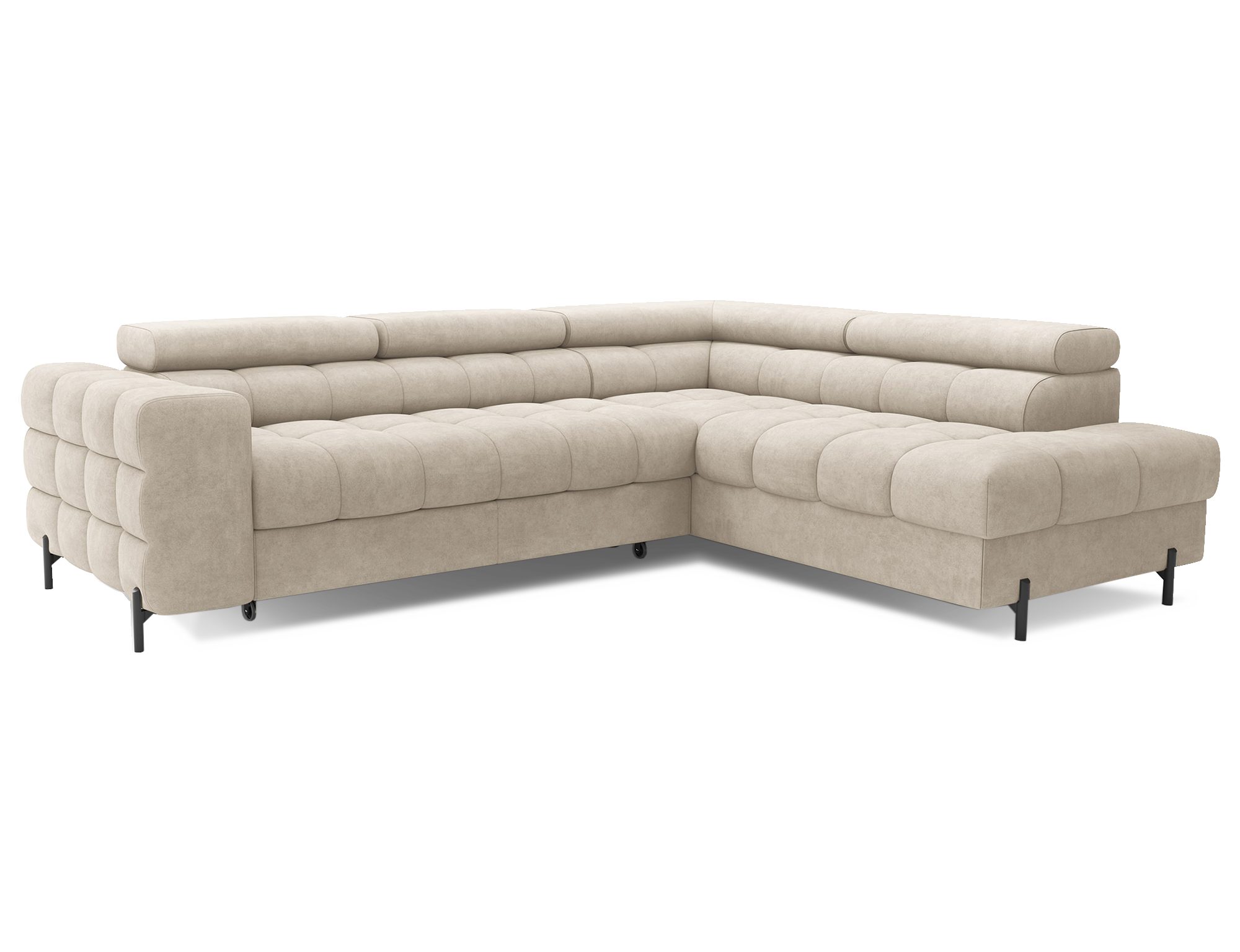 MOEBLO Ecksofa Ferrucio, modernes Schlafsofa mit Bettkasten & verstellbaren günstig online kaufen