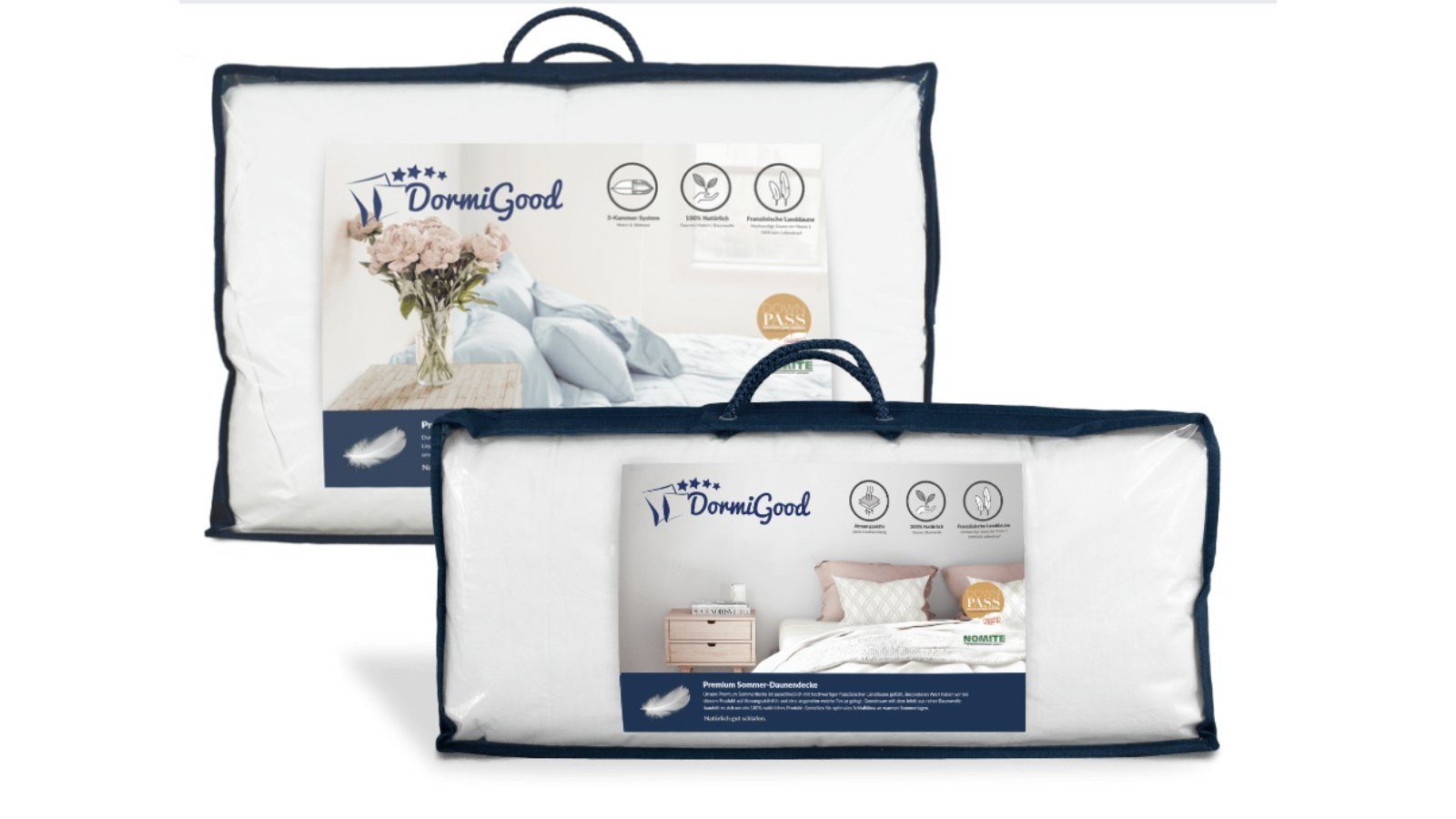 DormiGood Daunenbettdecke + Daunenkissen Set, Premium günstig online kaufen