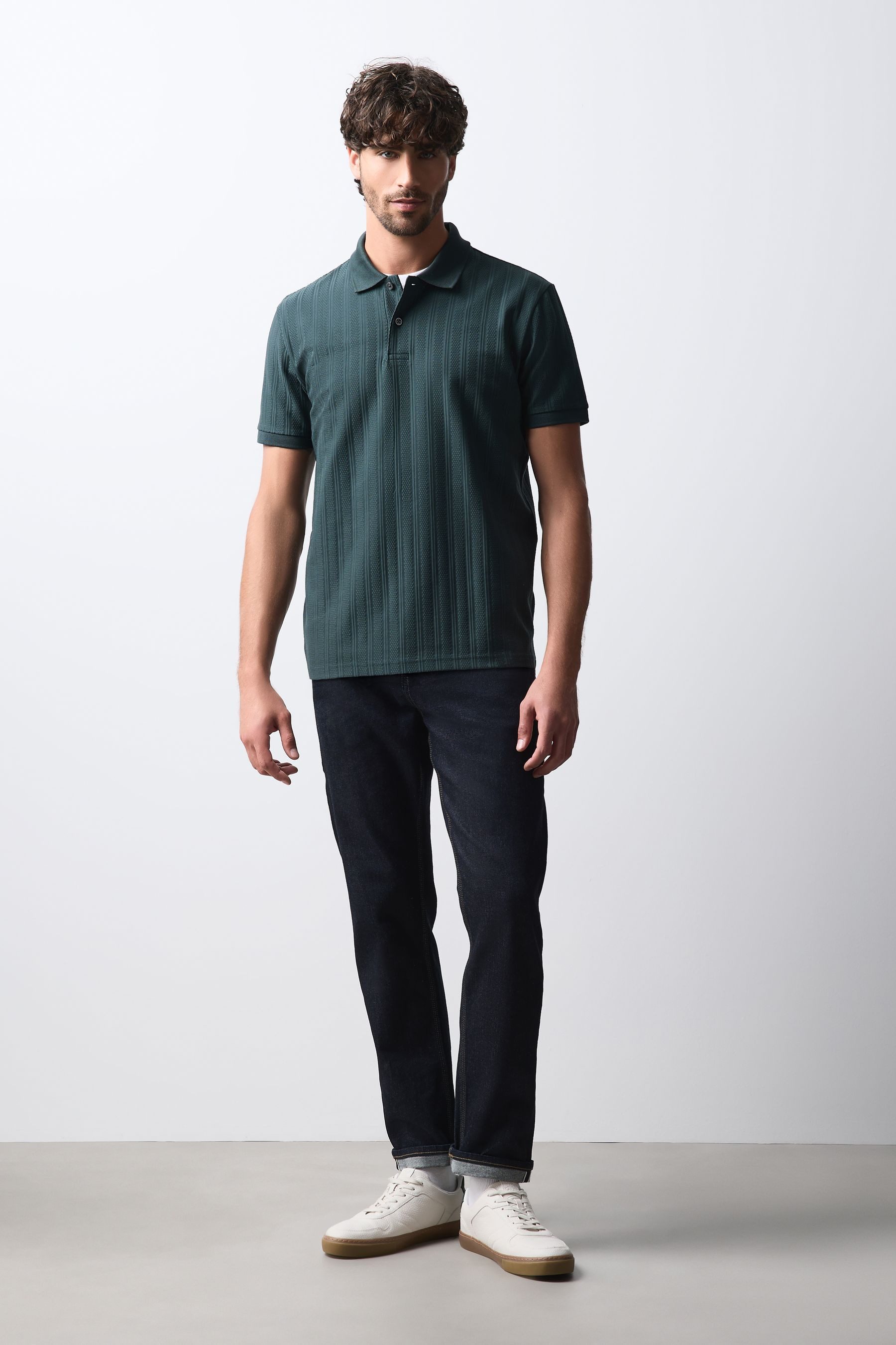 Next Poloshirt Edles Regular Fit Poloshirt mit 1/4-Reißverschluss (1-tlg) – Bild 5 von 5