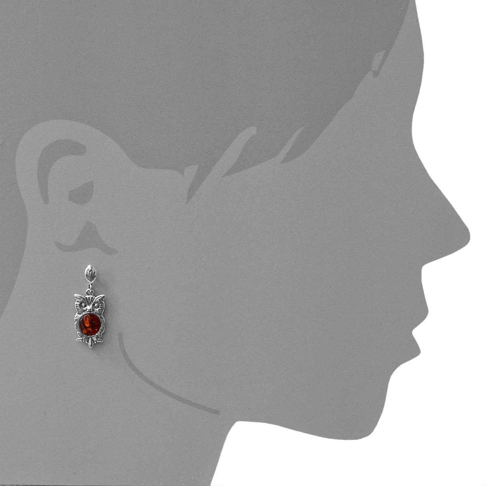 OSTSEE-SCHMUCK Paar Ohrhänger Ostsee-Schmuck Ohrhänger Eule Ohrhänger Eule günstig online kaufen