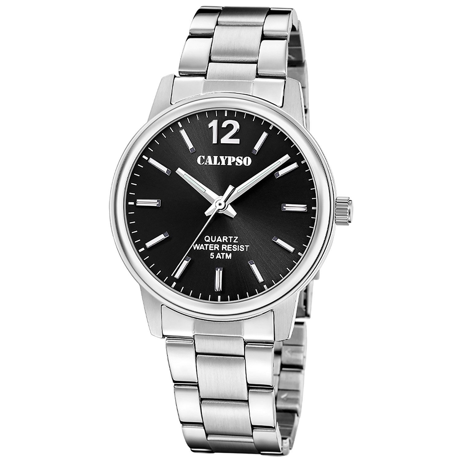 CALYPSO WATCHES Quarzuhr Herren-Stahl/Schwarz
