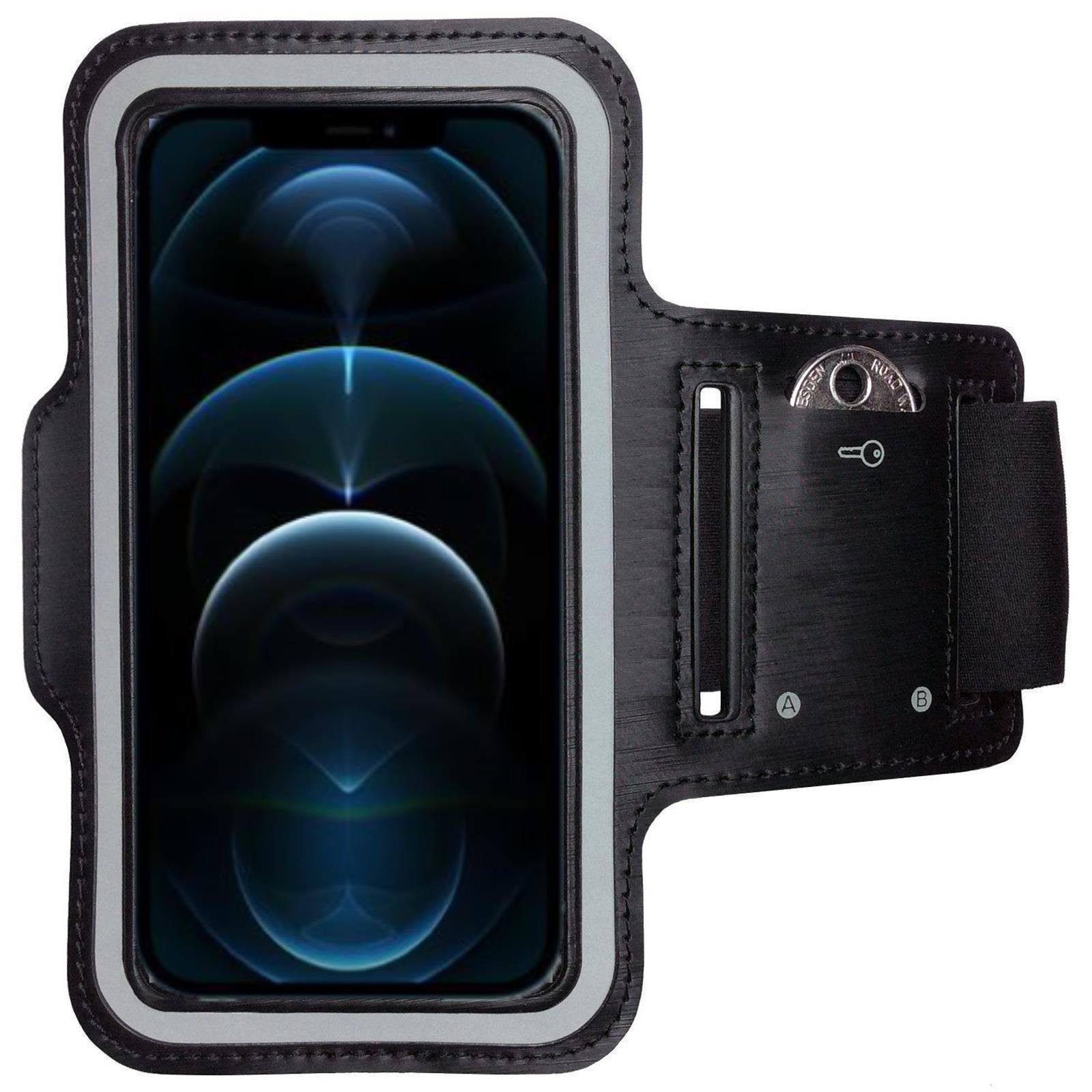 CoverKingz Handyhülle Sportarmband für Apple iPhone 12 Pro Max Tasche Jogging Laufhülle, Sport Schutzhülle Schlüsselfach Handyhülle Jogging Schutztasche Etui