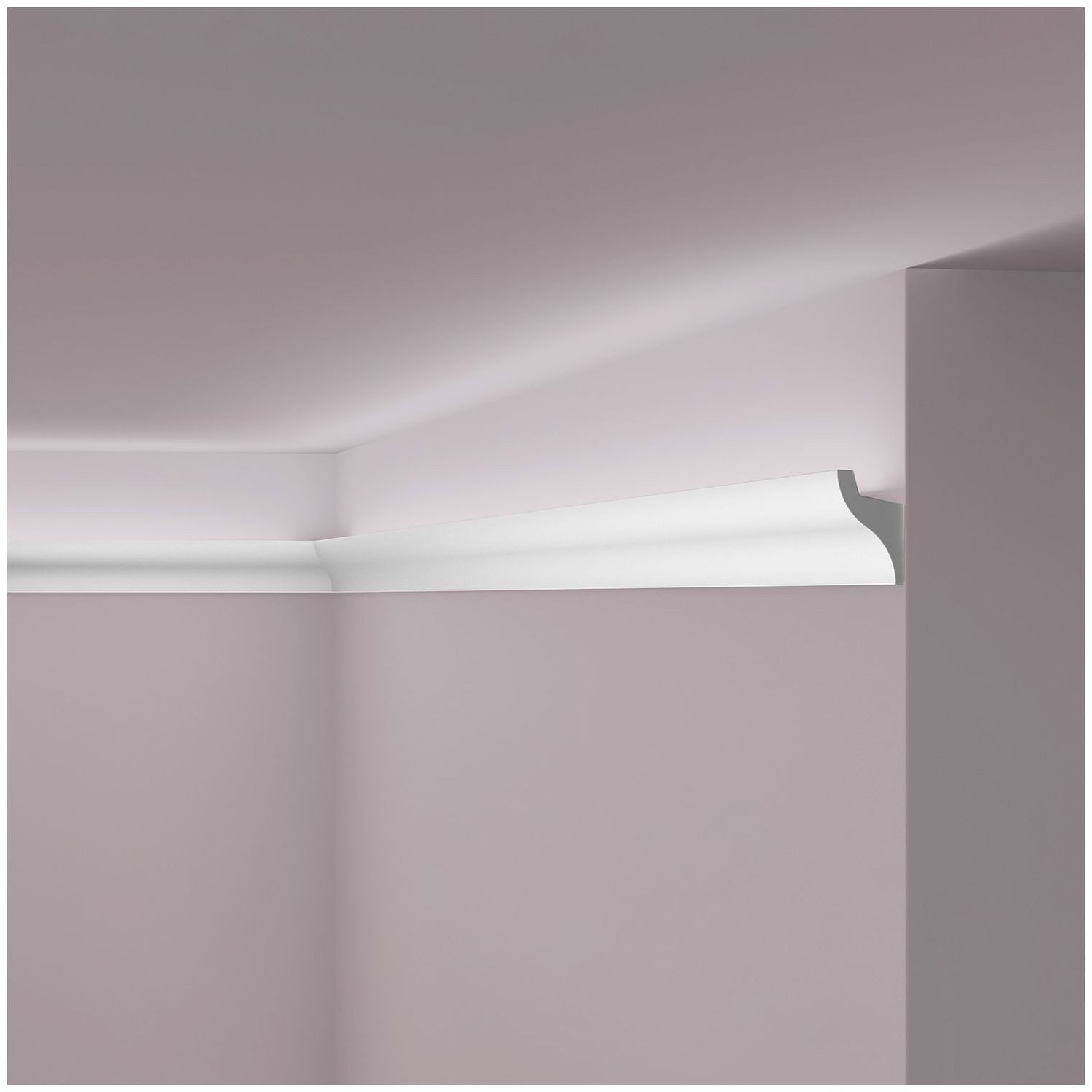 NOËL & MARQUET by nmc Deckenleiste NMC IL3 Eckleiste Zierleiste Stuckleiste für Indirekte Beleuchtung 2m, kleben, Extrudiertes Polystyrol (HDPS), Eckleiste, 1-St., 1 x Stuckleiste, Zierleiste Stuckleiste Indirekte Beleuchtung Zeitlos grau vorgrundiert