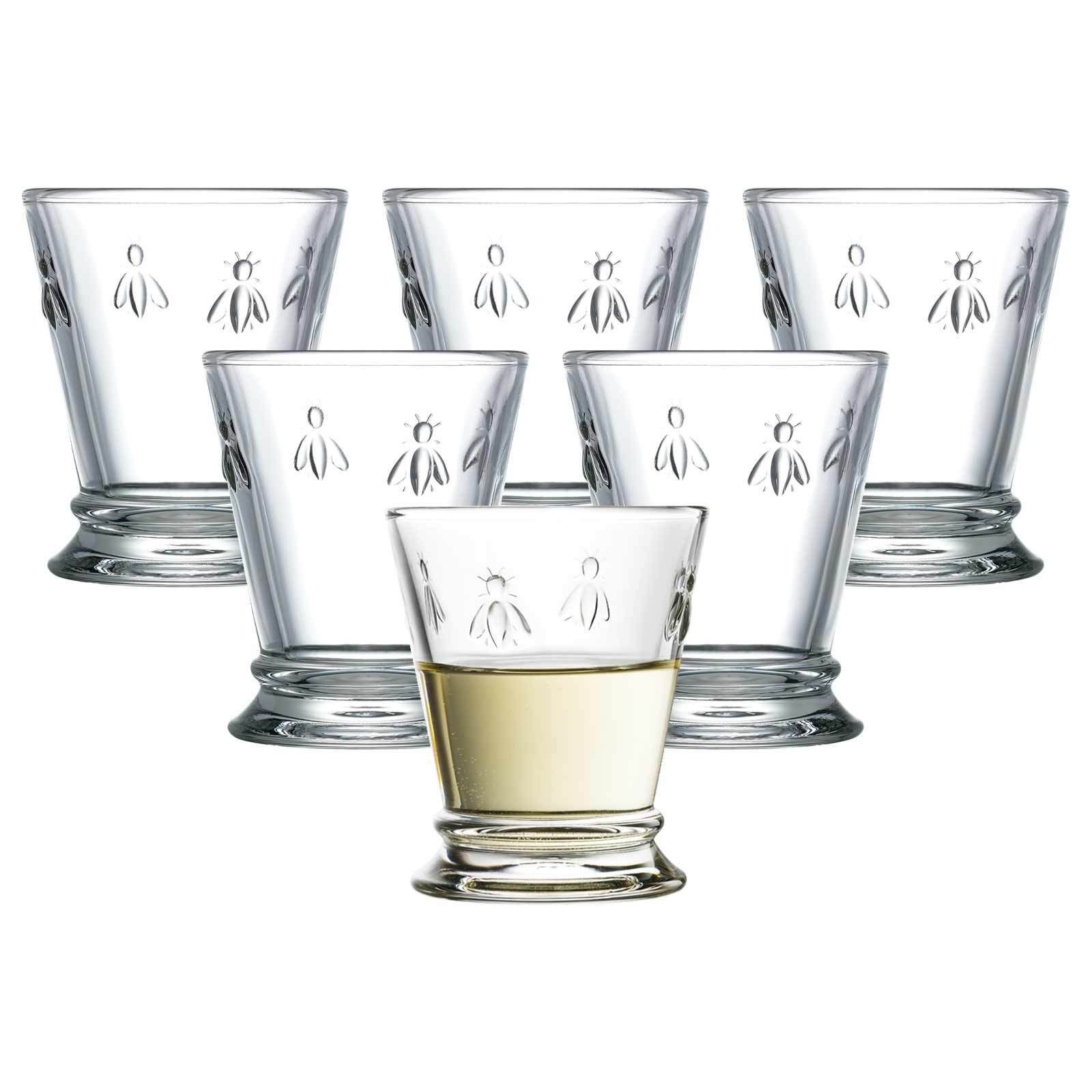 La Rochere Glas Biene Abeille Wassergläser 260 ml 6er Set, Glas