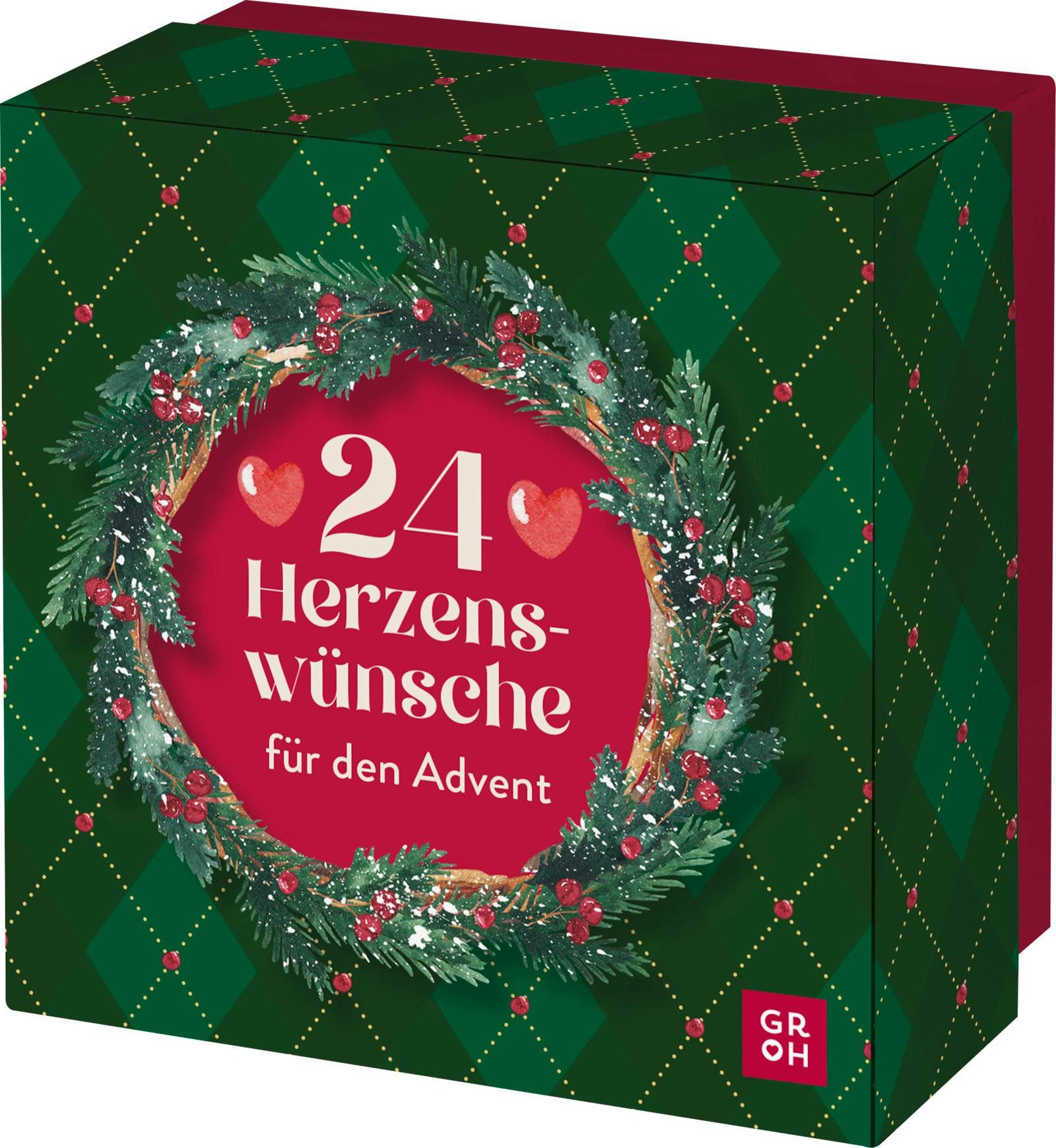 groh Verlag Adventskalender 24 Herzenswünsche für den Advent