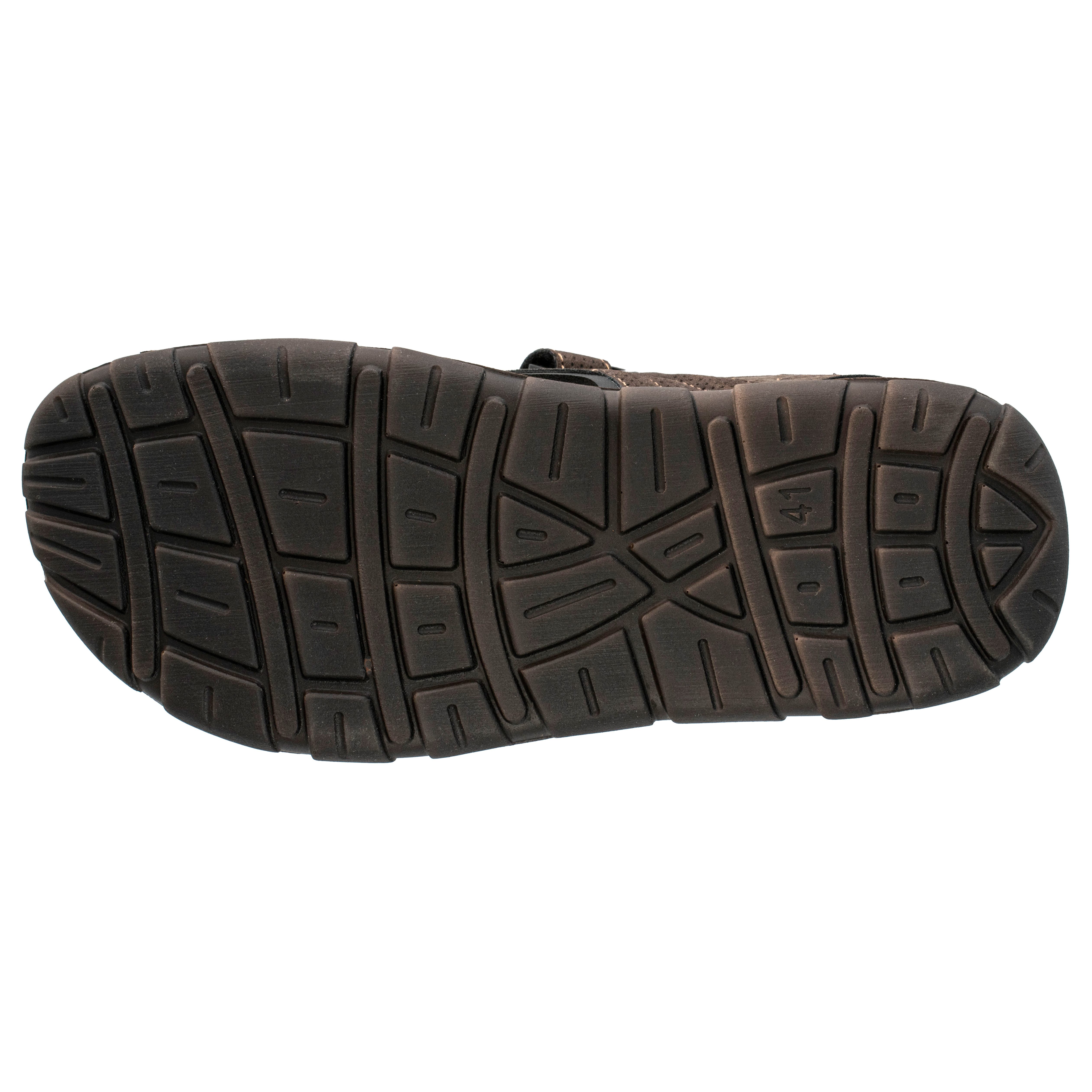 Fischer-Markenschuh Trekking Sandale aus Vegano (Lederimitat), Synthetik-Futter, Leichte PU-Sohle