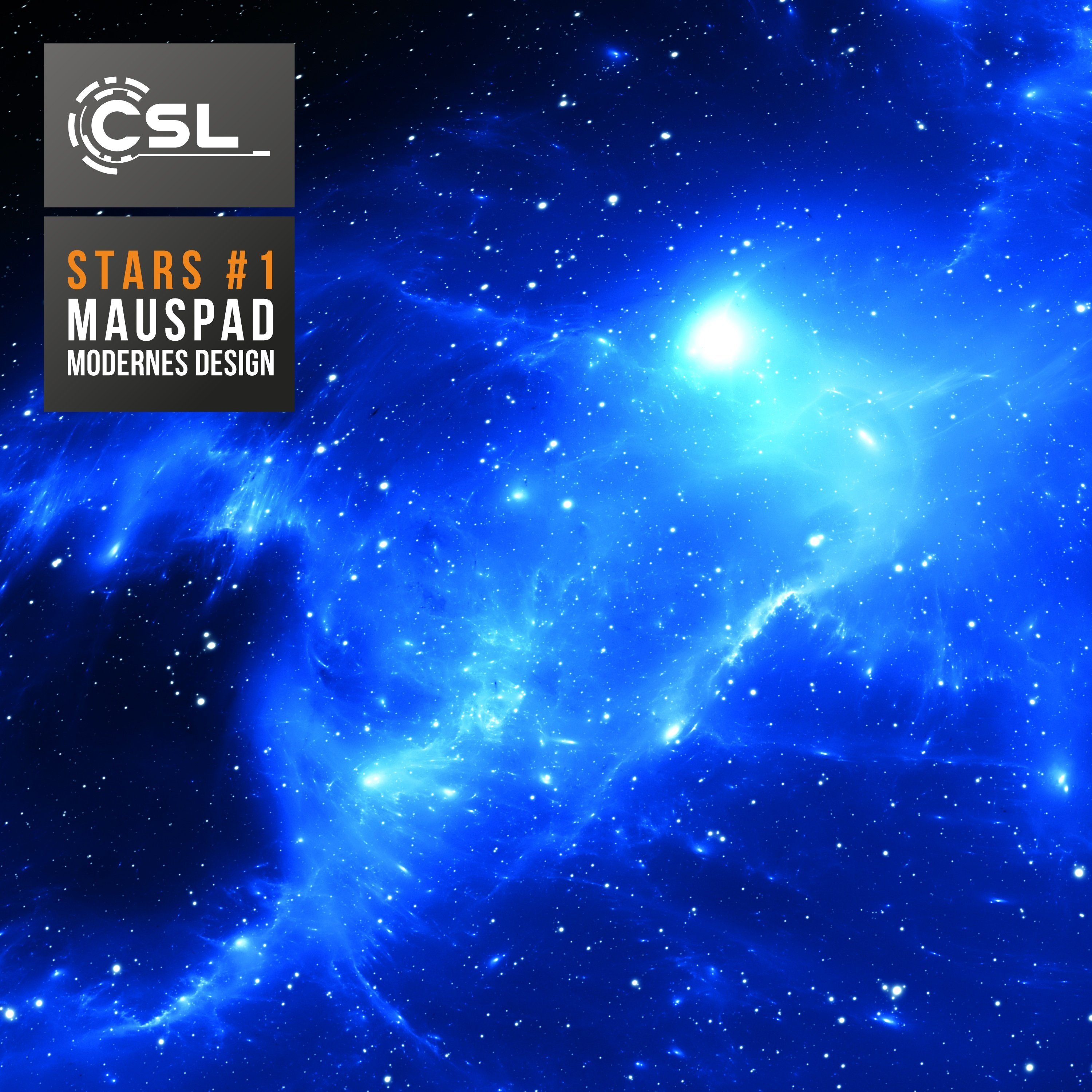 CSL Gaming Mauspad XXXL Speed Mousepad 1200 x 600 x 3 mm, große Tischunterlage (1-St), rutschfest, abwaschbar, Geschwindigkeit & Präzision, Space, Gaming – Bild 4 von 5