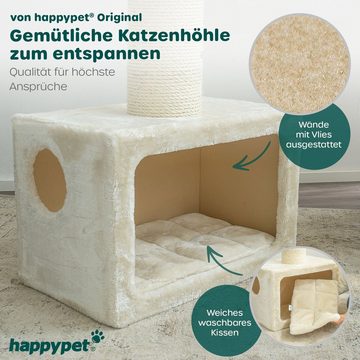 Happypet Kratzbaum MC1060, Gesamthöhe: 103 cm, Haus: 60 x 35 x 40 cm, Kratztau: Ø 4 cm