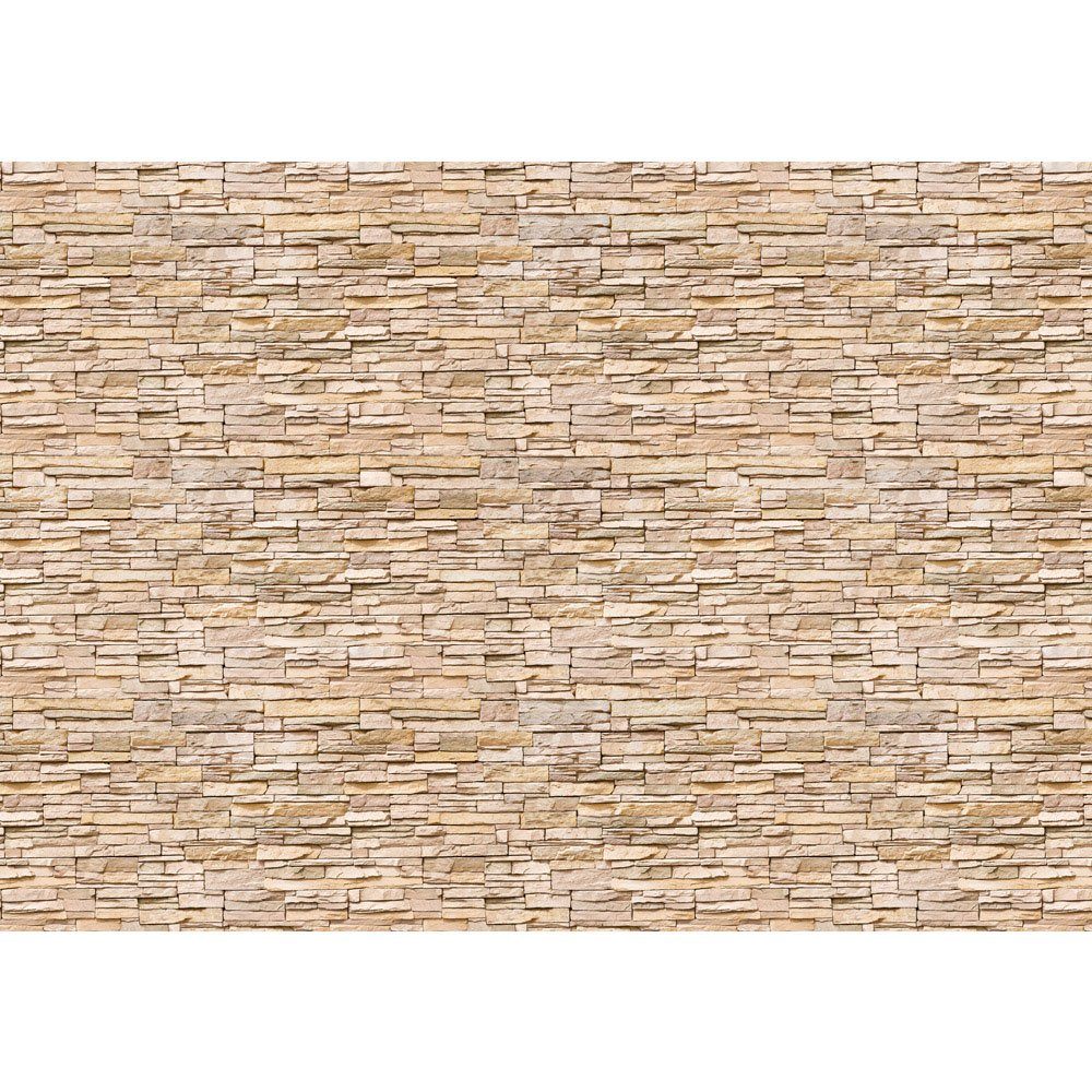 liwwing Fototapete Fototapete Kleine Asia beige Steinwand Wall no. Asian Stone 78, hell liwwing