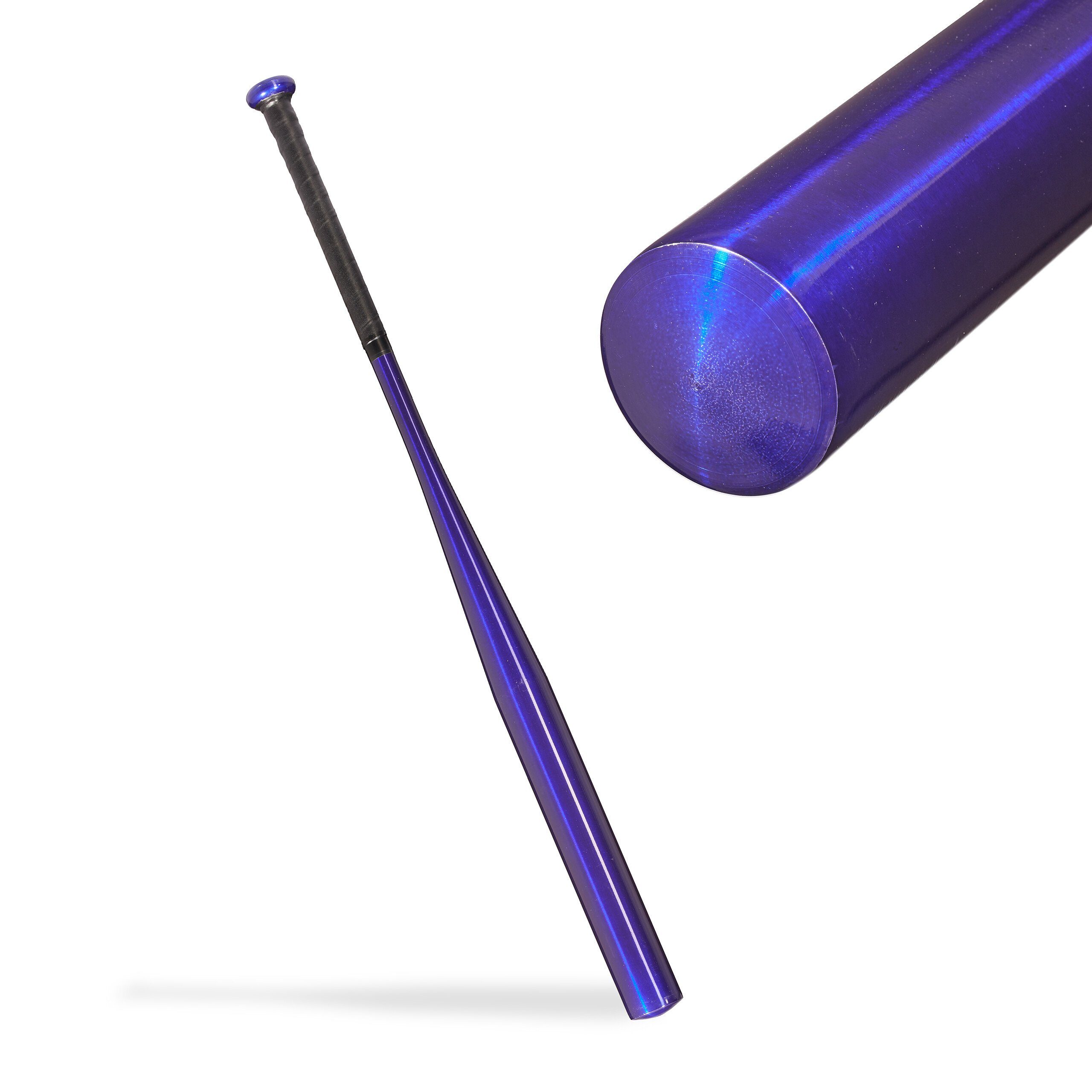 relaxdays Baseball Blauer Baseballschläger aus Aluminium
