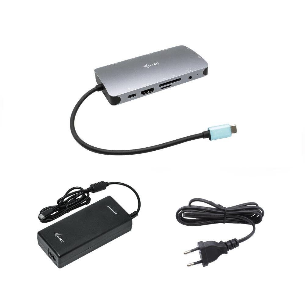 I-TEC Laptop-Dockingstation USB-C Metal Nano Dockingstation HDMI/VGA mit  LAN + Netzteil 112 W