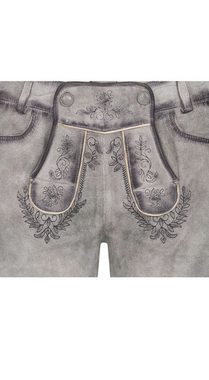 Nübler Trachtenlederhose Lederhose Hotpant Tiana in Silber von Nübler