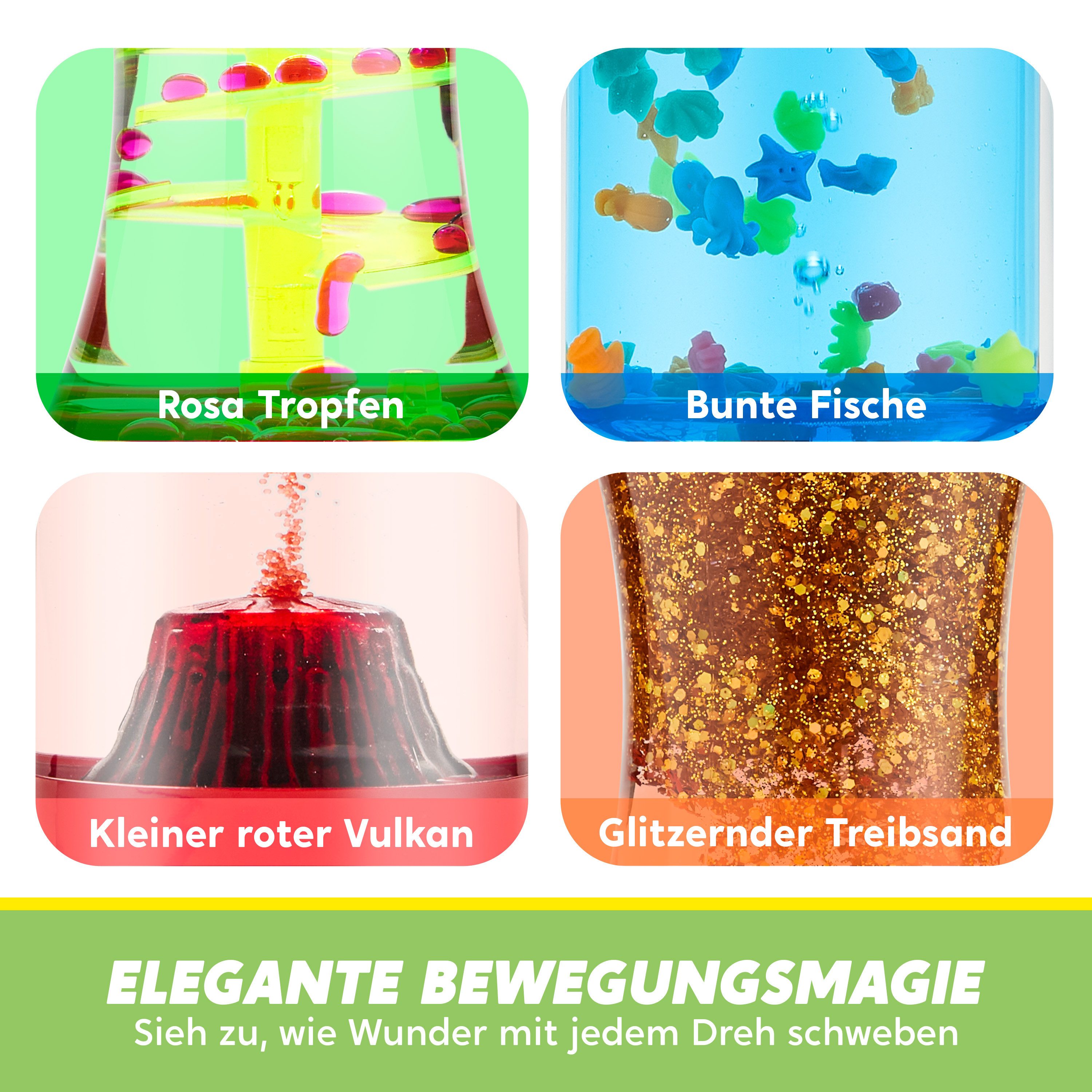 JOYIN Sanduhr JOYIN 4er-Set Fidget Tubes: Sensorikröhren zur Stressbewältigung – Bild 5 von 5
