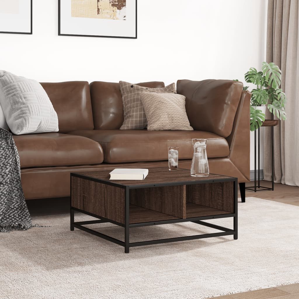 vidaXL Couchtisch Couchtisch Braun Eiche 60,5x60,5x30 günstig online kaufen