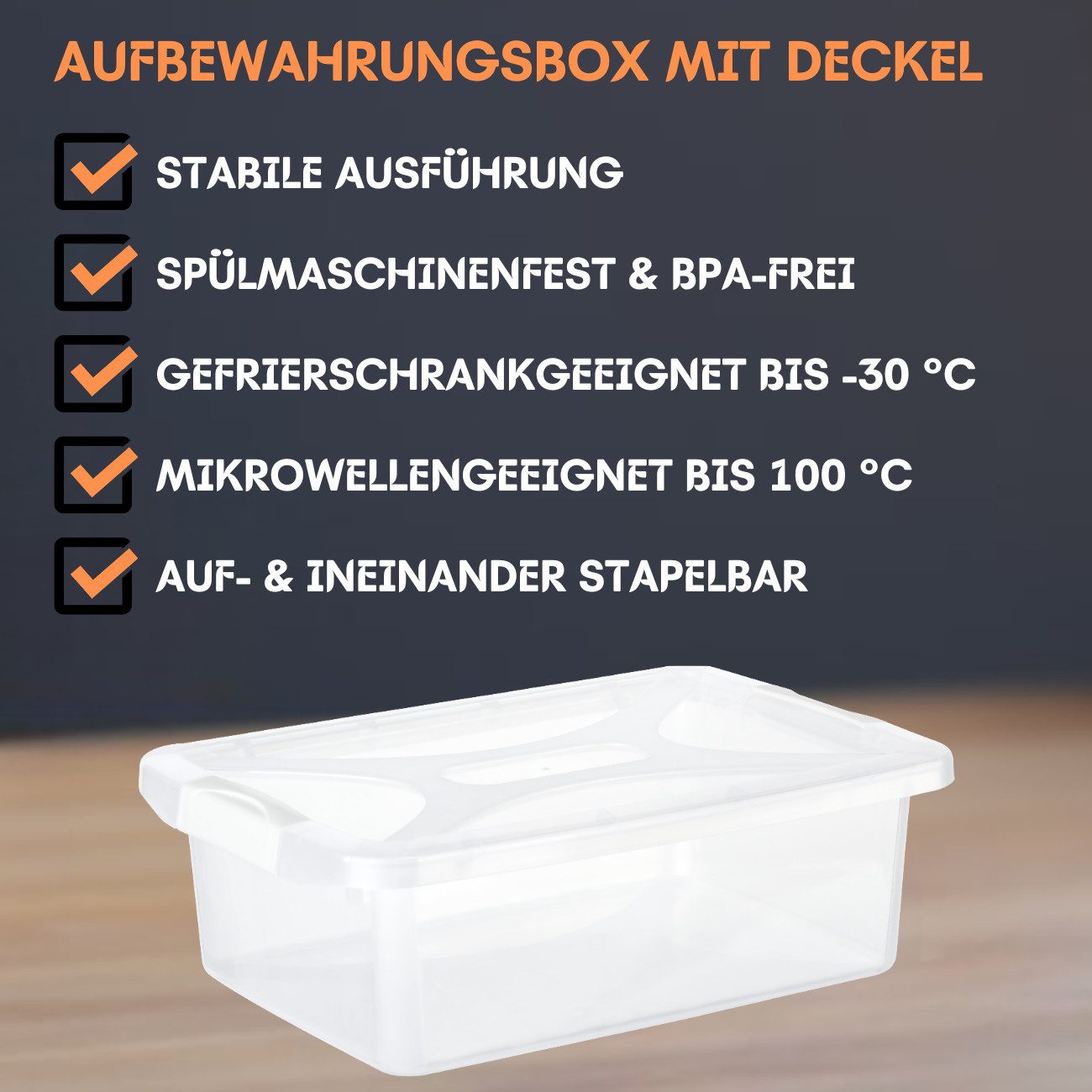 Engelland Aufbewahrungsbox Plastikbox mit Deckel und günstig online kaufen