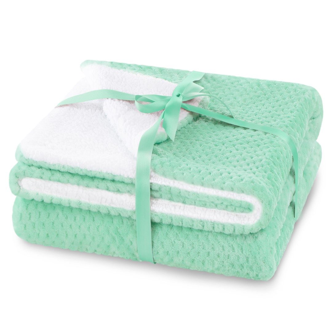 Wohndecke Kuscheldecke zarte Steppung Lammfelloptik, texpot günstig online kaufen