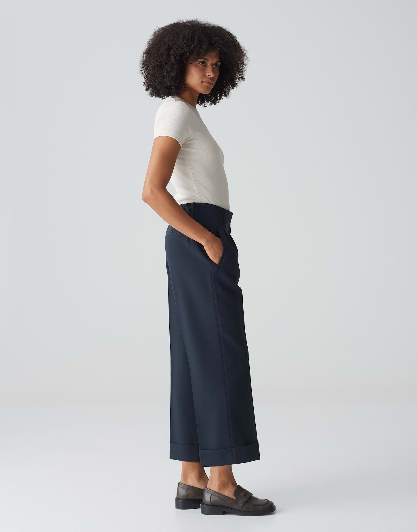OPUS Stoffhose City Pants MULONA Relaxed mit Gummibund