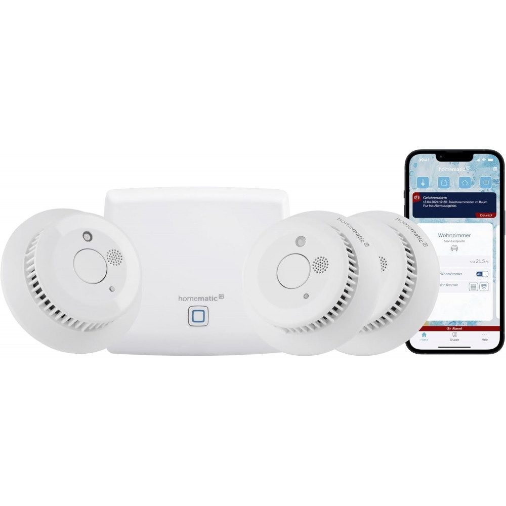 Homematic IP Starter Set - Rauchwarnmelder - weiß Rauchmelder