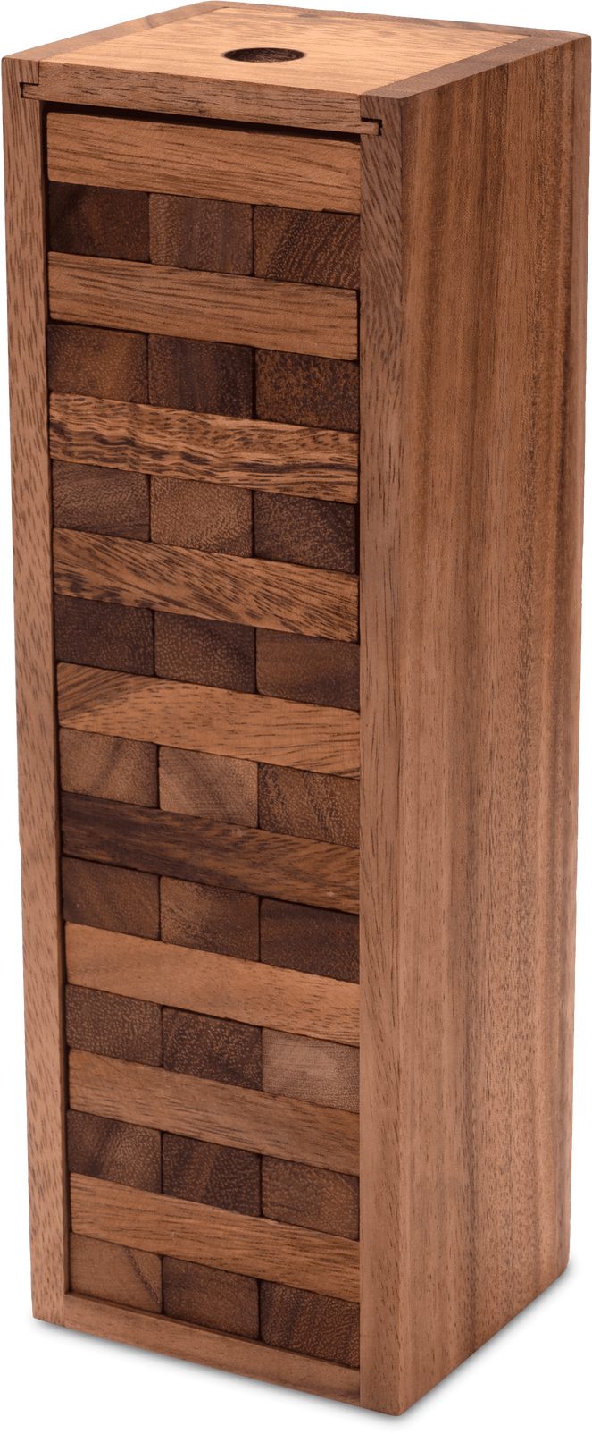 LOGOPLAY Spiel Wackel Turm Gr. XL, Gesellschaftsspiel, Wackelturm XL Condo Geschicklichkeitsspiel aus Holz für 2 oder mehr