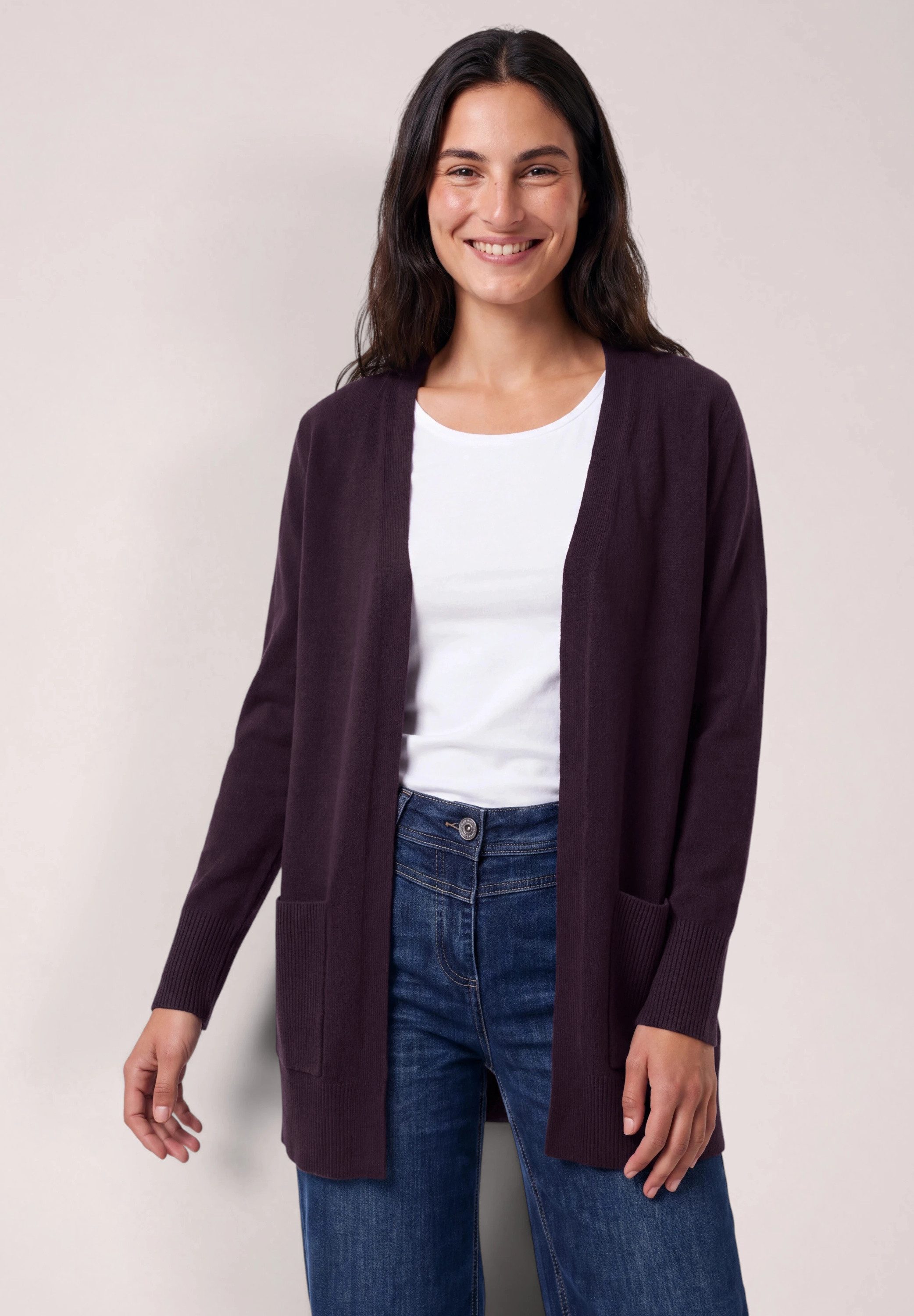 CECIL Cardigan aus softem Materialmix