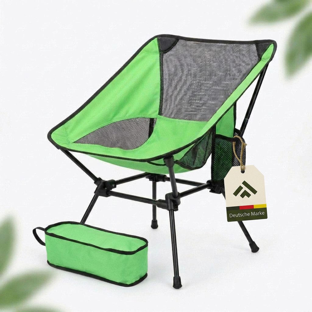 NovaTerra Gartenlounge-Set Campingstuhl klappbar mit 2 Taschen