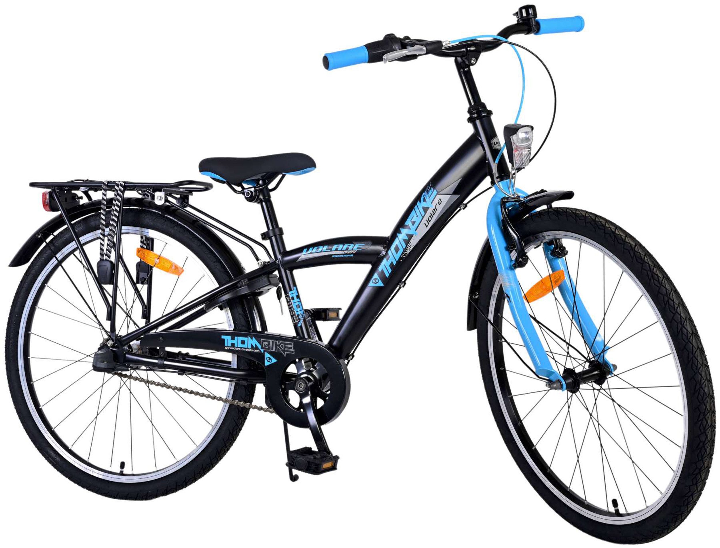 TPFSports Kinderfahrrad Volare Thombike 24 Zoll Rücktritt + Handbremse, 3 Gang, (Jungsfahrrad - Jungen Kinderrad - 3 Gänge - Sicherheitsgriffe), Kinderfahrrad 24 Zoll - Jugend Fahrrad - Kinder Jugend Fahrrad