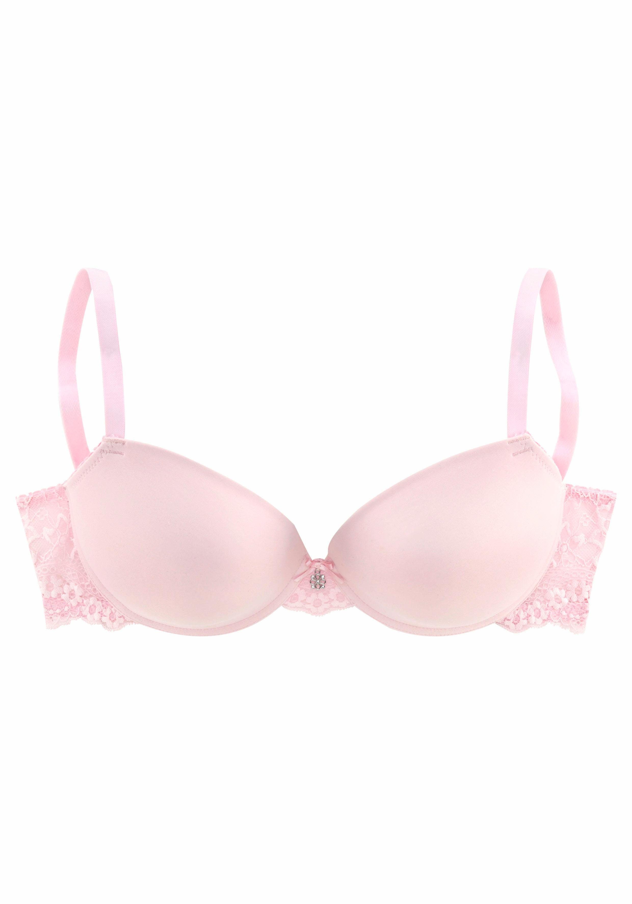 LASCANA Push-up-BH mit Bügel und Spitzenrücken, Dessous. € 36,99