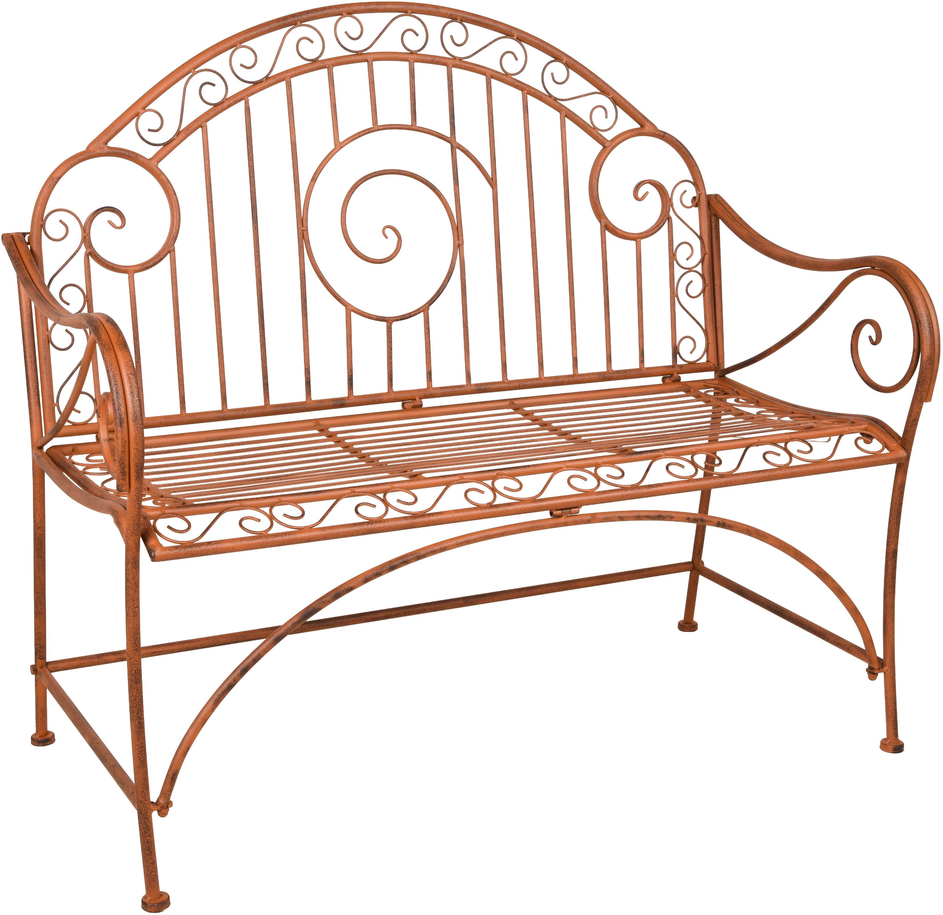 Garden Pleasure Gartenbank CAMEROON, mit Armlehne und Verzierungen