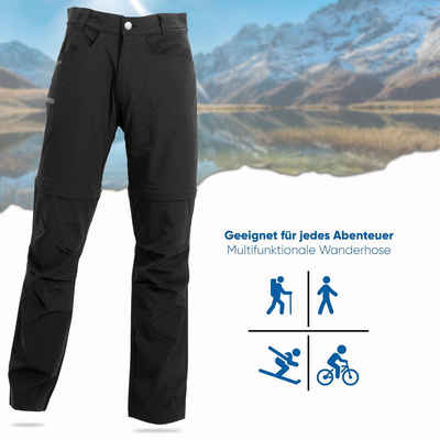 Dobsom Zip-off-Hose Dobsom Herren Wanderhose Outdoorhose Zipp Off abzippbar schnelltrocknend, schmutzabweisend, elastisch, atmungsaktiv