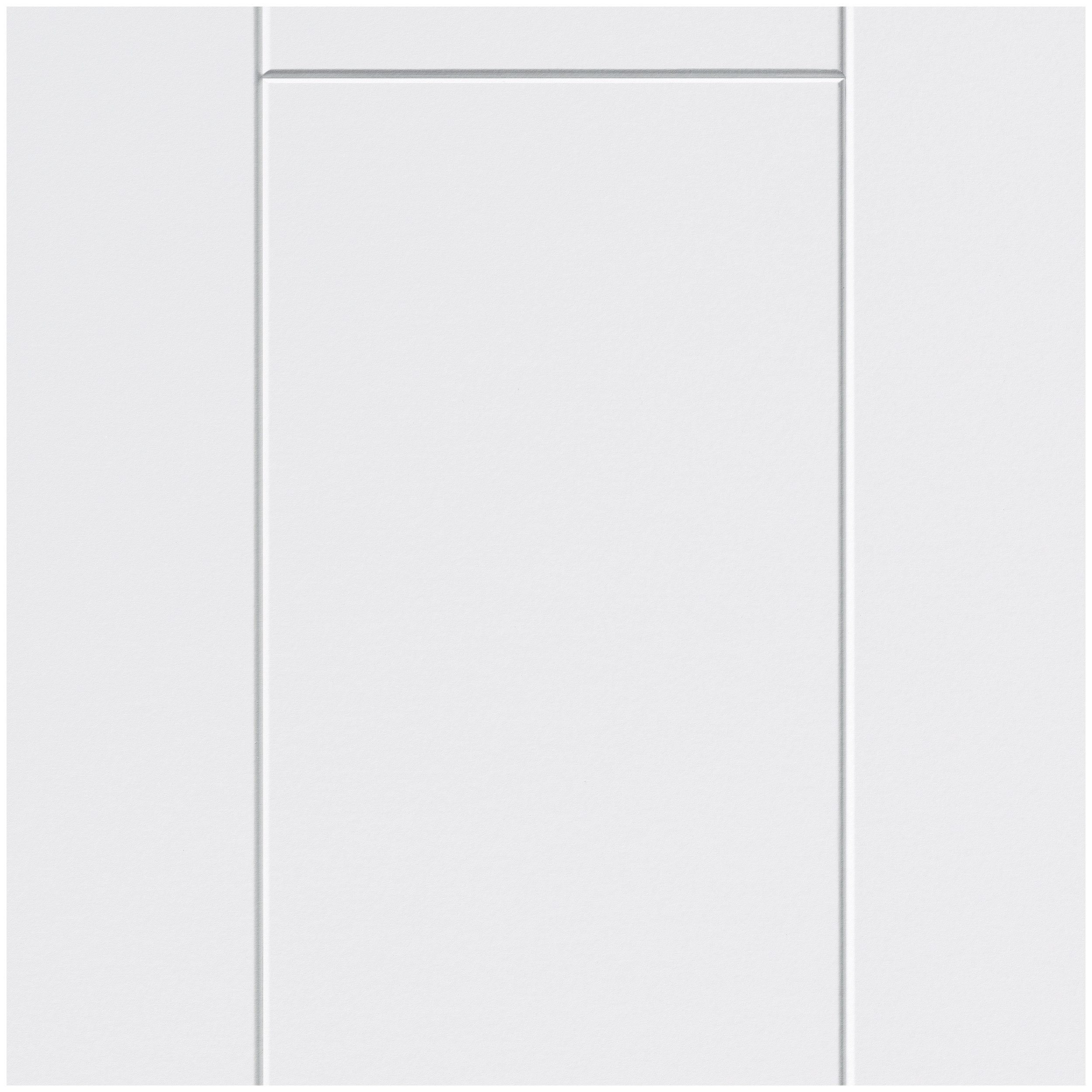 PARADOR Dekorpaneele Novara Weiß Hochglanz, BxL: 20,00x257,00 cm, 0,51 qm, (Garantie privat 15 Jahre, 6-tlg., Lichtecht) 0 cm-Fuge mit exklusiver Optik