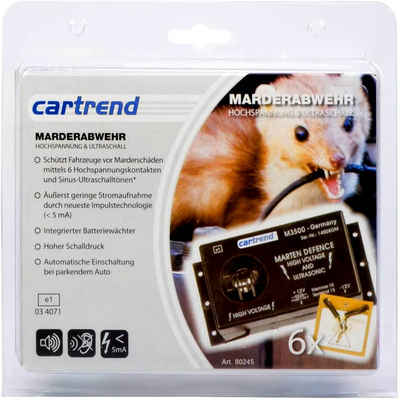 Cartrend Ultraschall-Tierabwehr Marderabwehr Auto Marderschutz Marderschreck Autobatterie, Hochspannung & Ultraschall