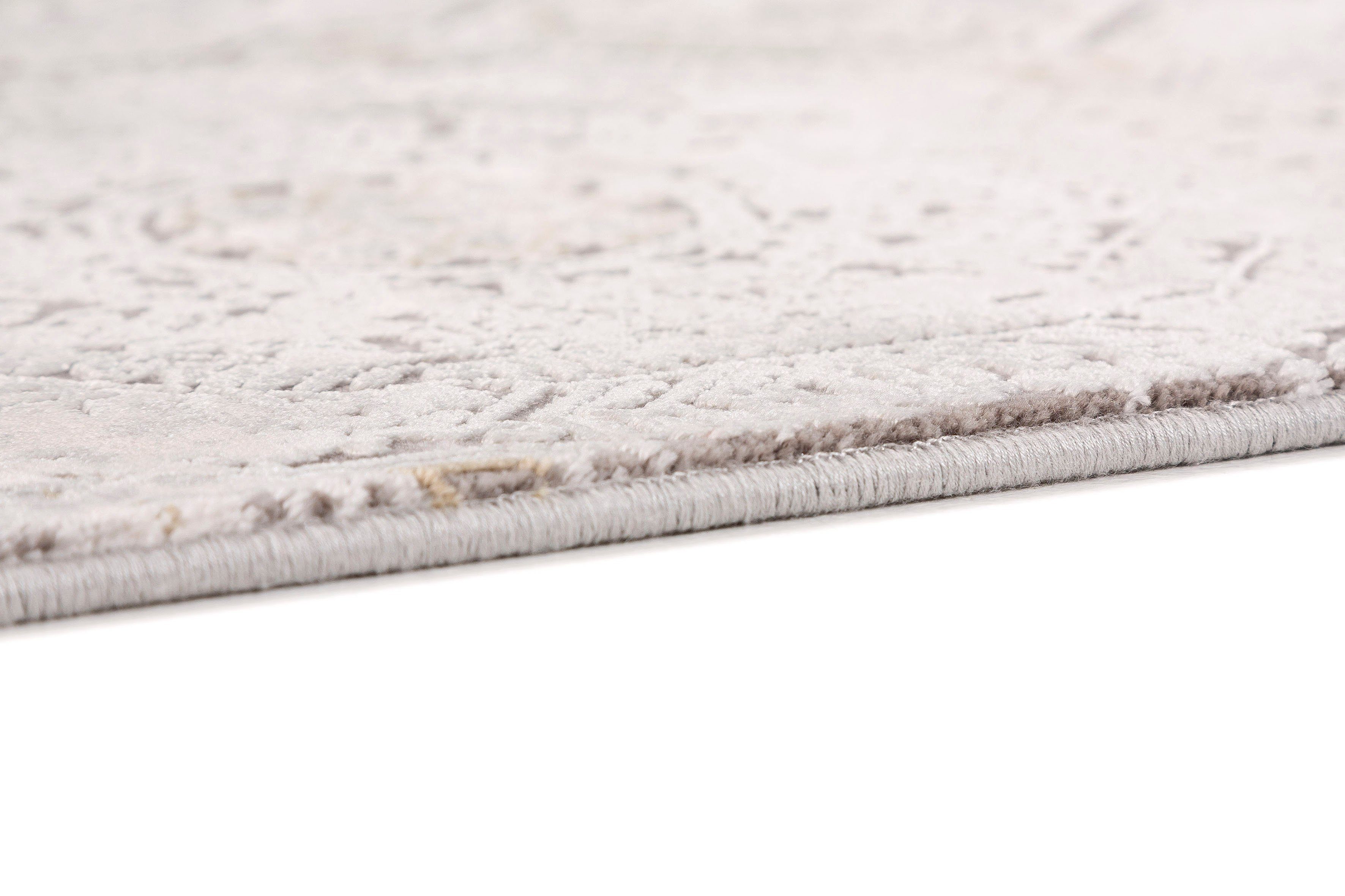 Teppich Gravina 232, beige durch Hoch Höhe: seidiger 8 mm, Tief ASTRA, Viskose, Schimmer Struktur, rechteckig, Wohnzimmer