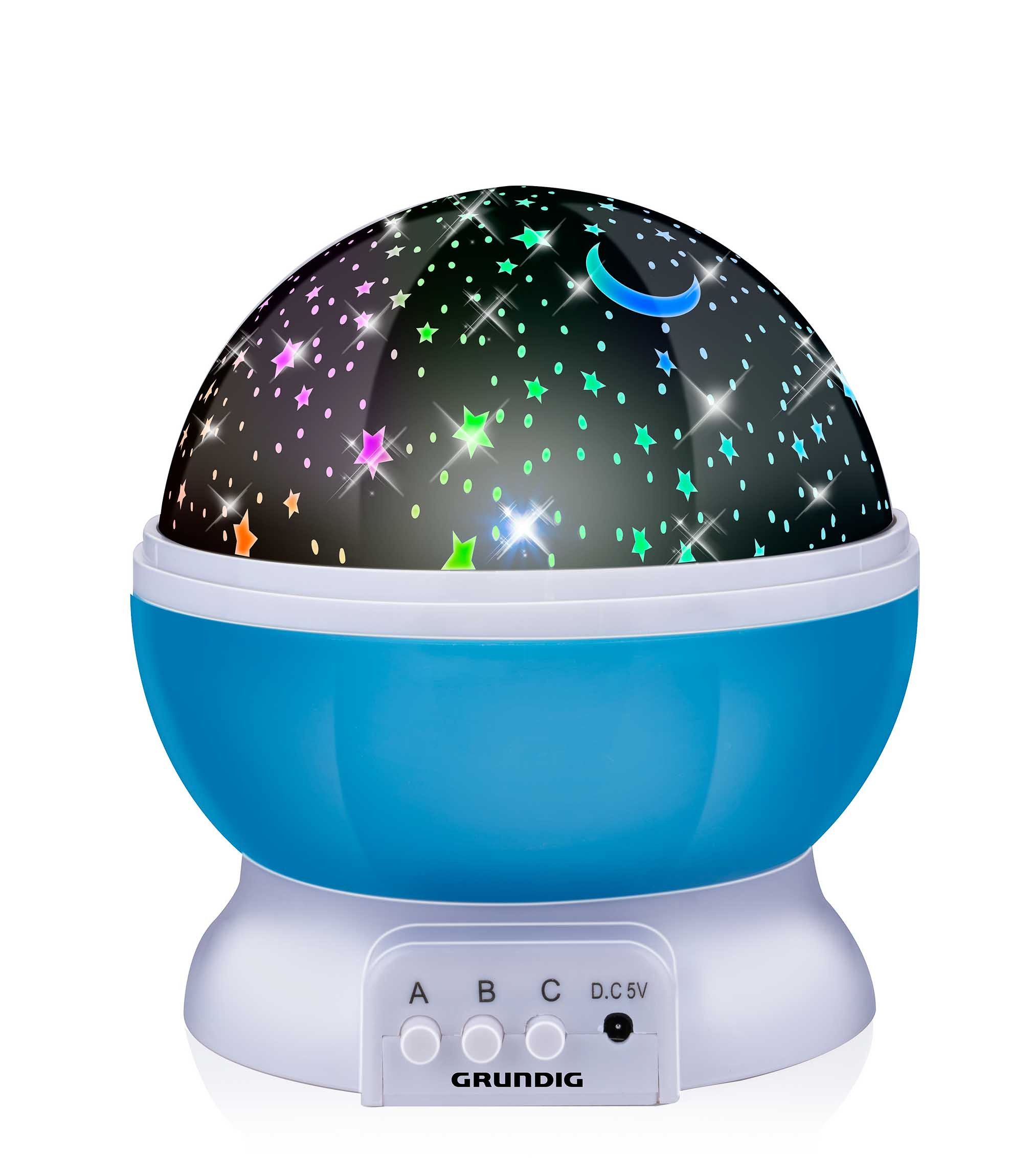 Grundig LED Nachtlicht Sternenprojektor, LED fest integriert, Sternenhimmel Projektor